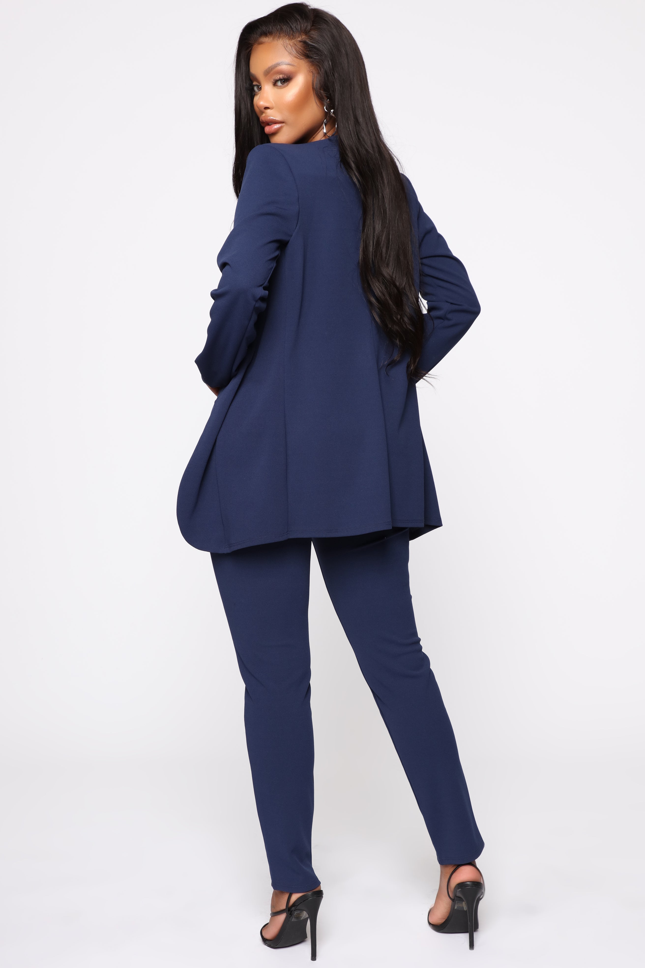 Payin' It Forward Blazer Set - Navy