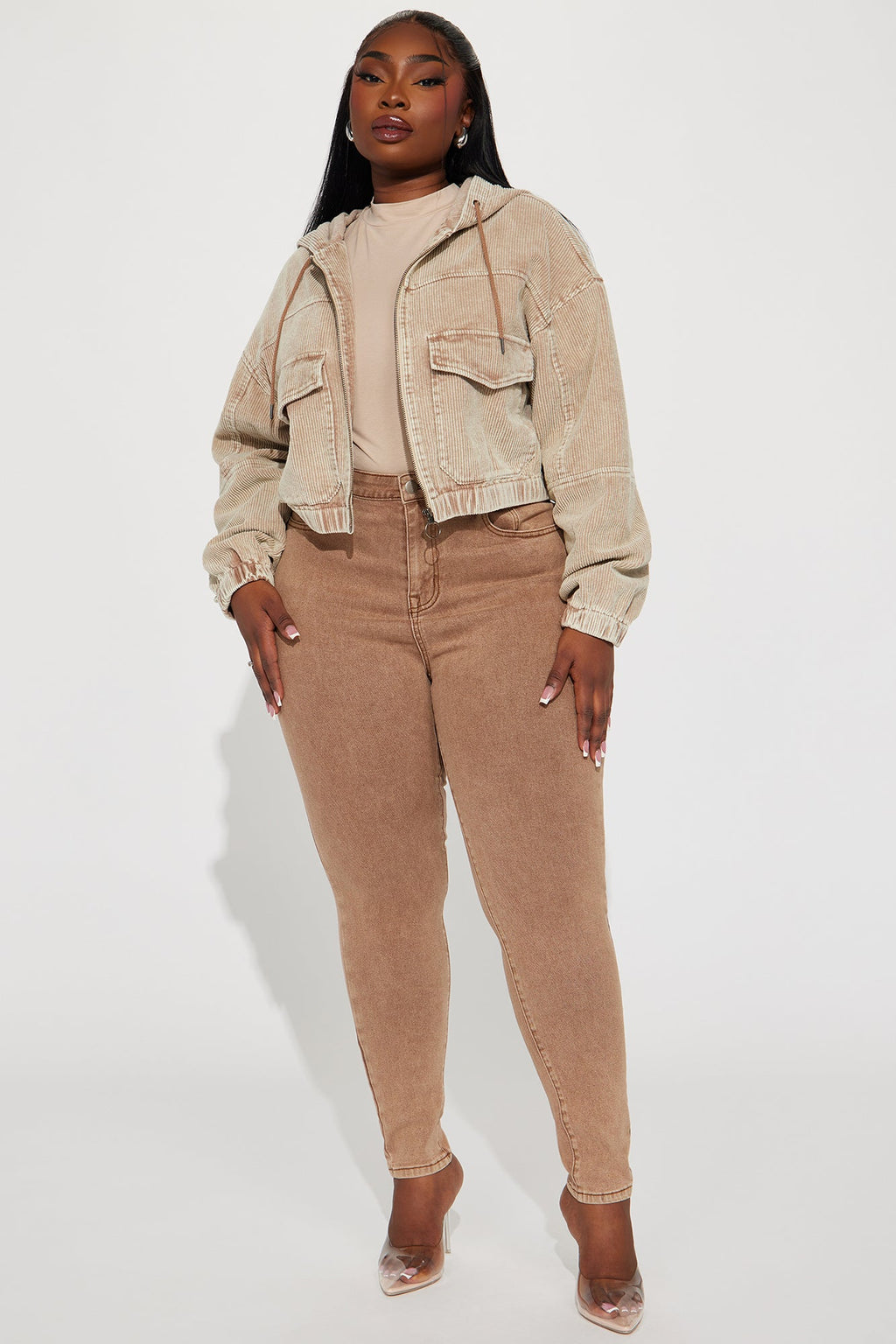 Ellie Corduroy Jacket - Tan