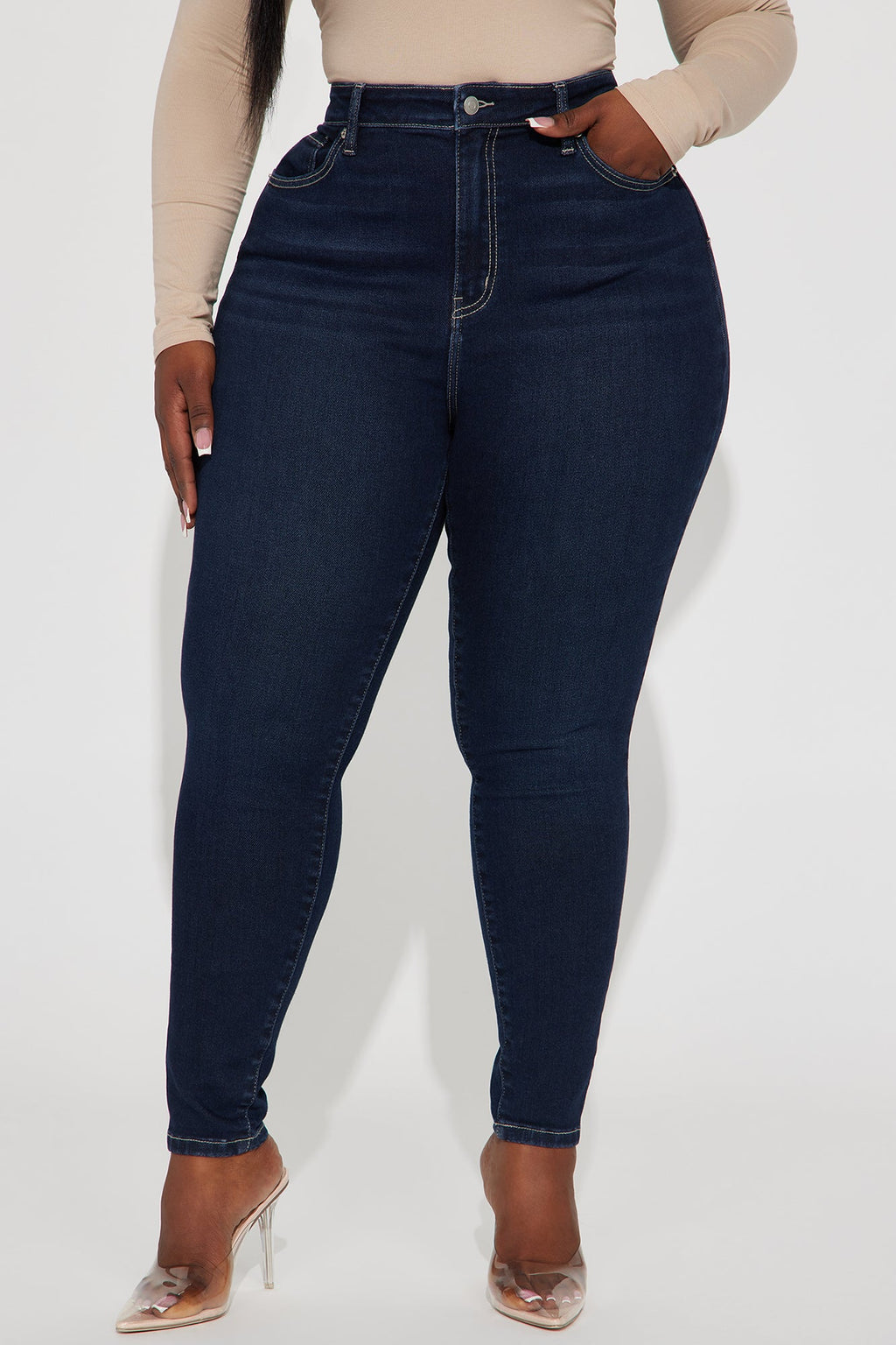 Just Right Sculpting Stretch Skinny Jeans - Dark Wash