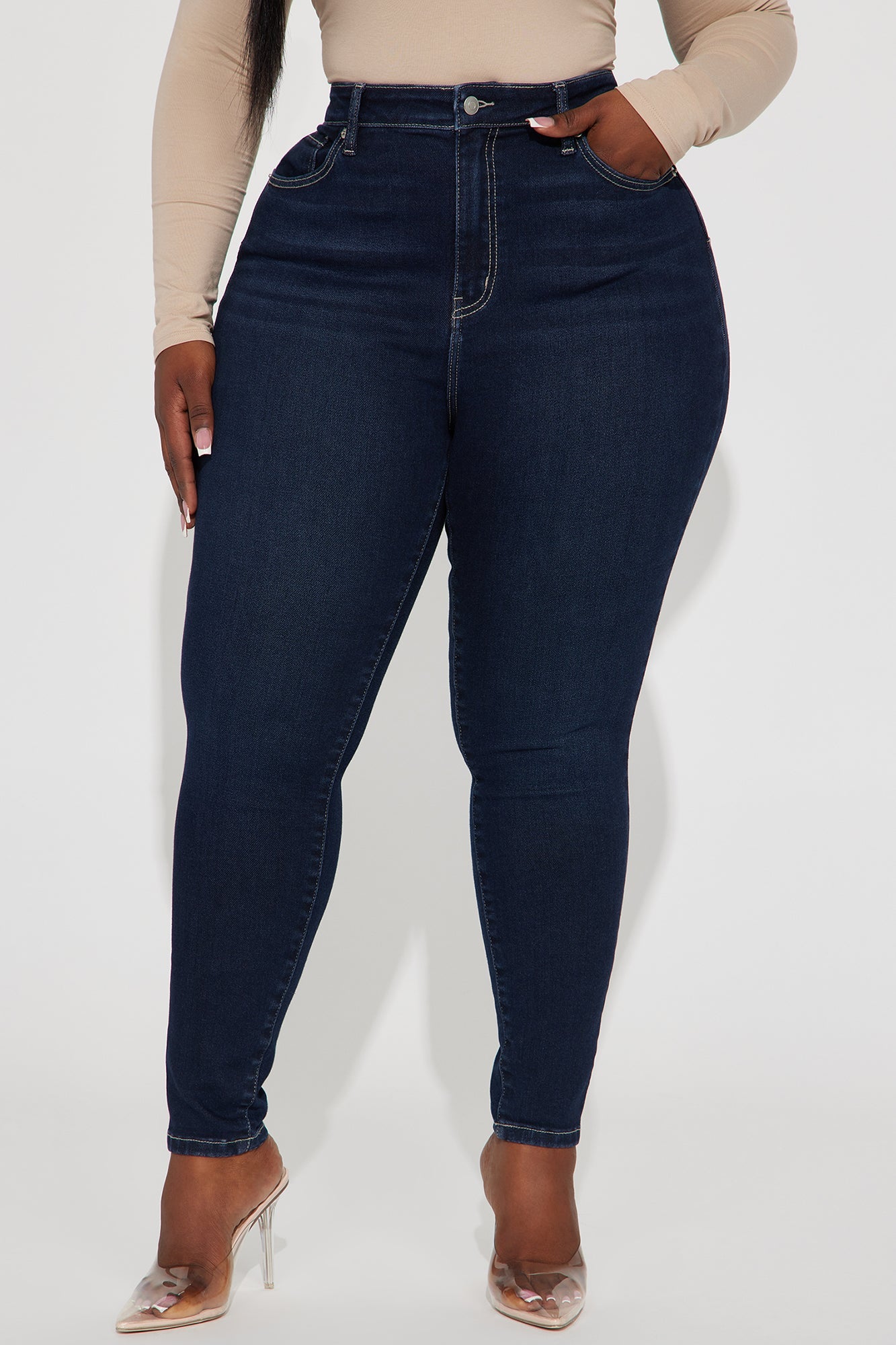 Just Right Sculpting Stretch Skinny Jeans - Dark Wash