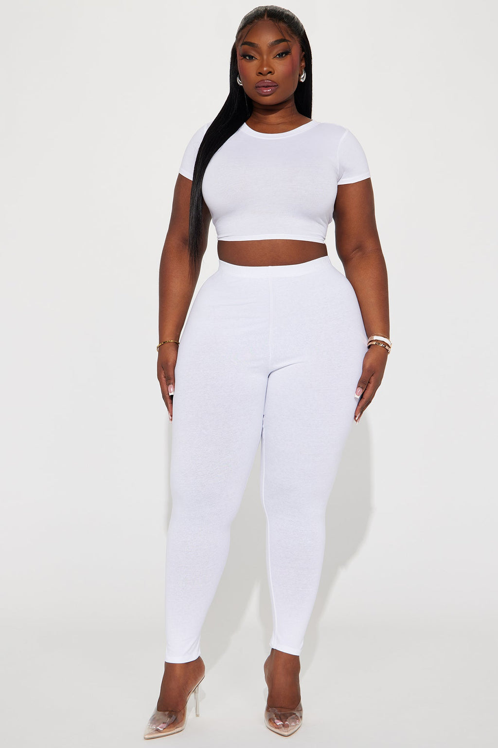 Lean On Me Leggings - White