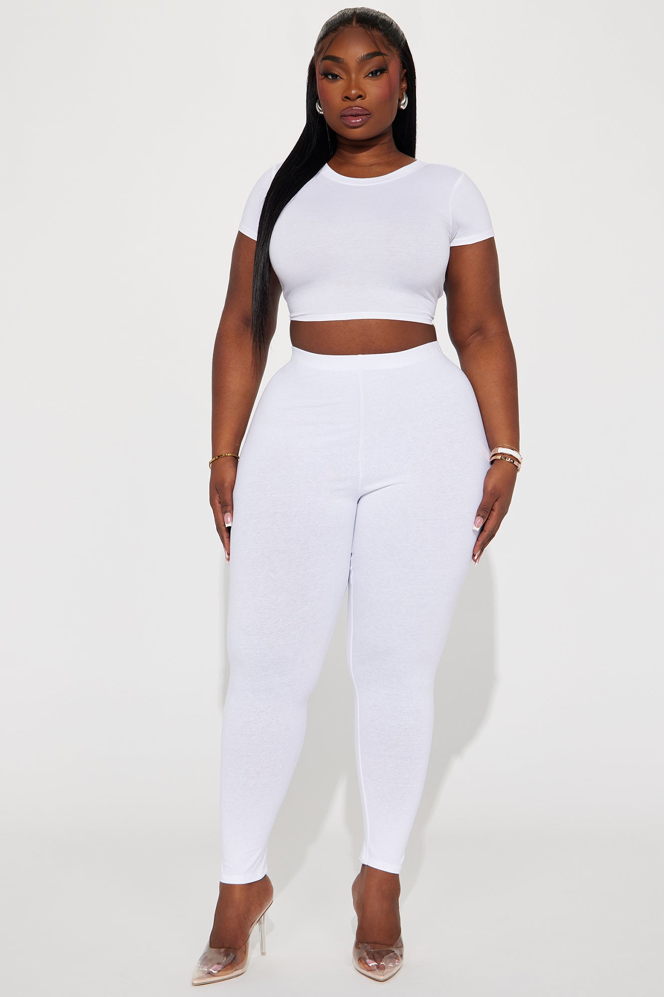 Lean On Me Leggings - White