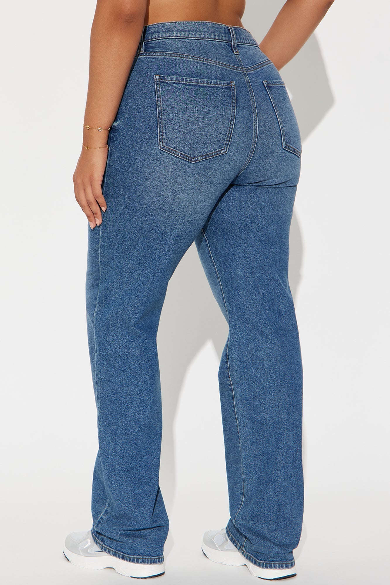 Tall Night Out In Paris Straight Leg Jeans - Medium Blue Wash