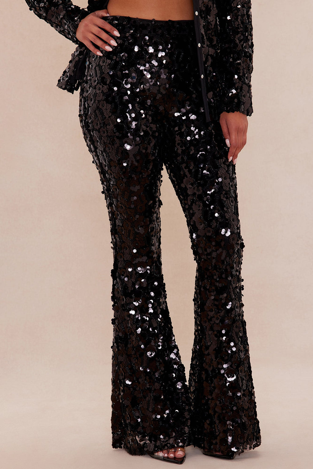 Ariana Embellished Pant - Black