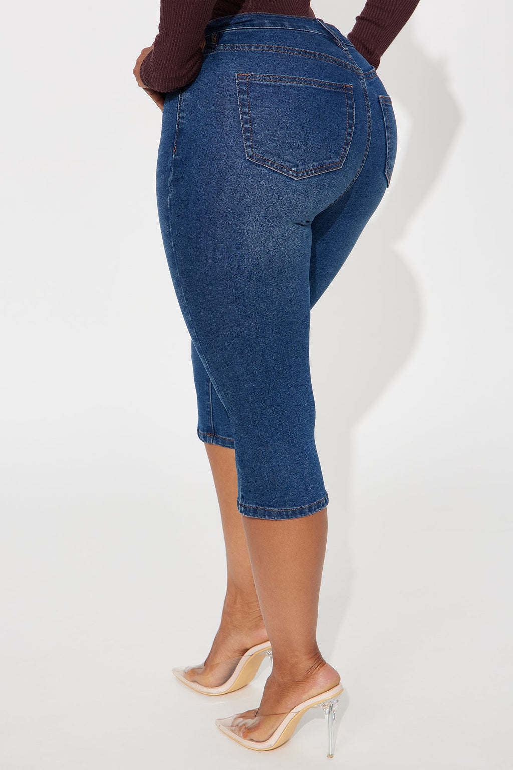 San Diego Skinny Capri Jeans - Dark Wash