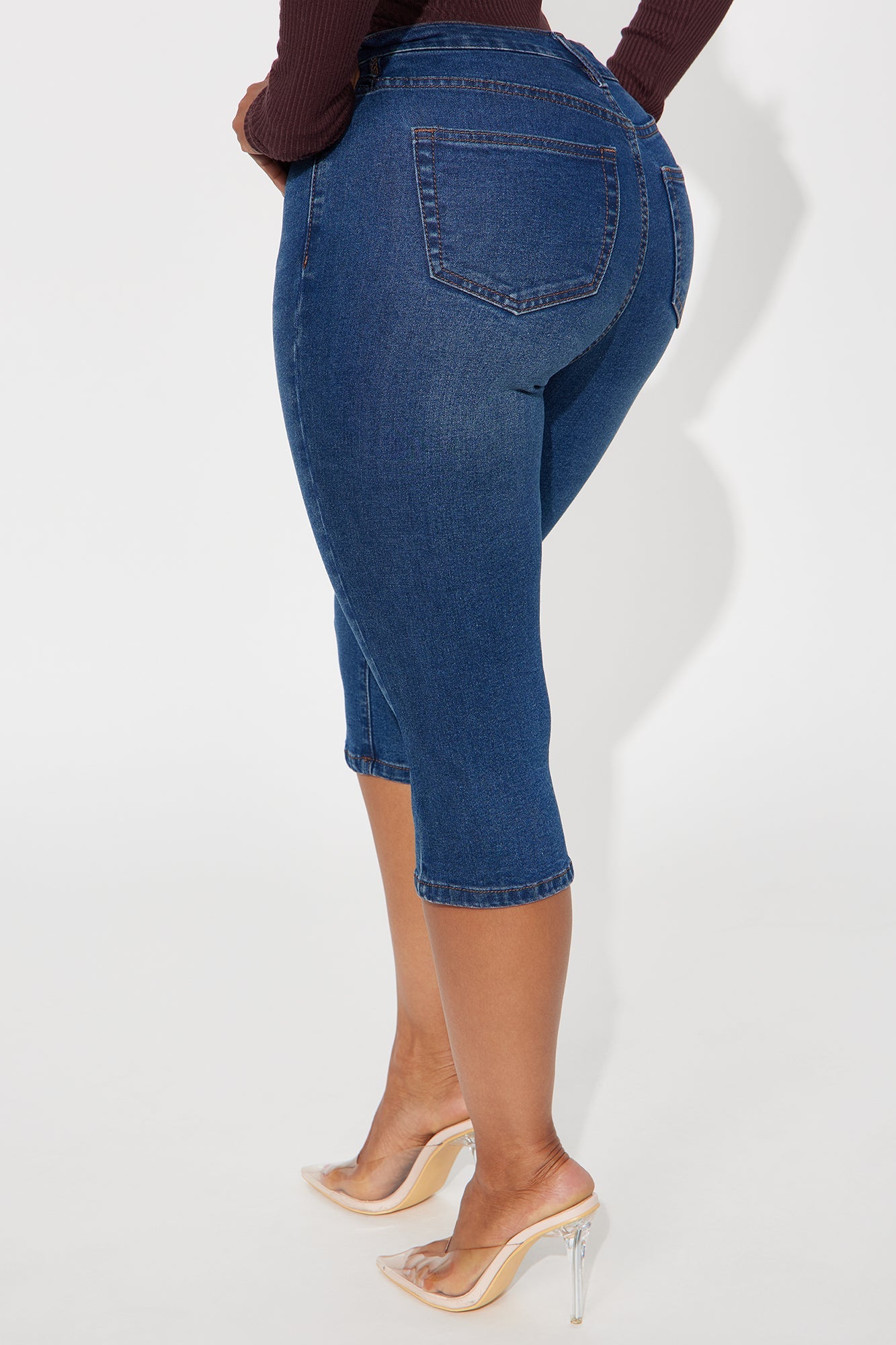 San Diego Skinny Capri Jeans - Dark Wash