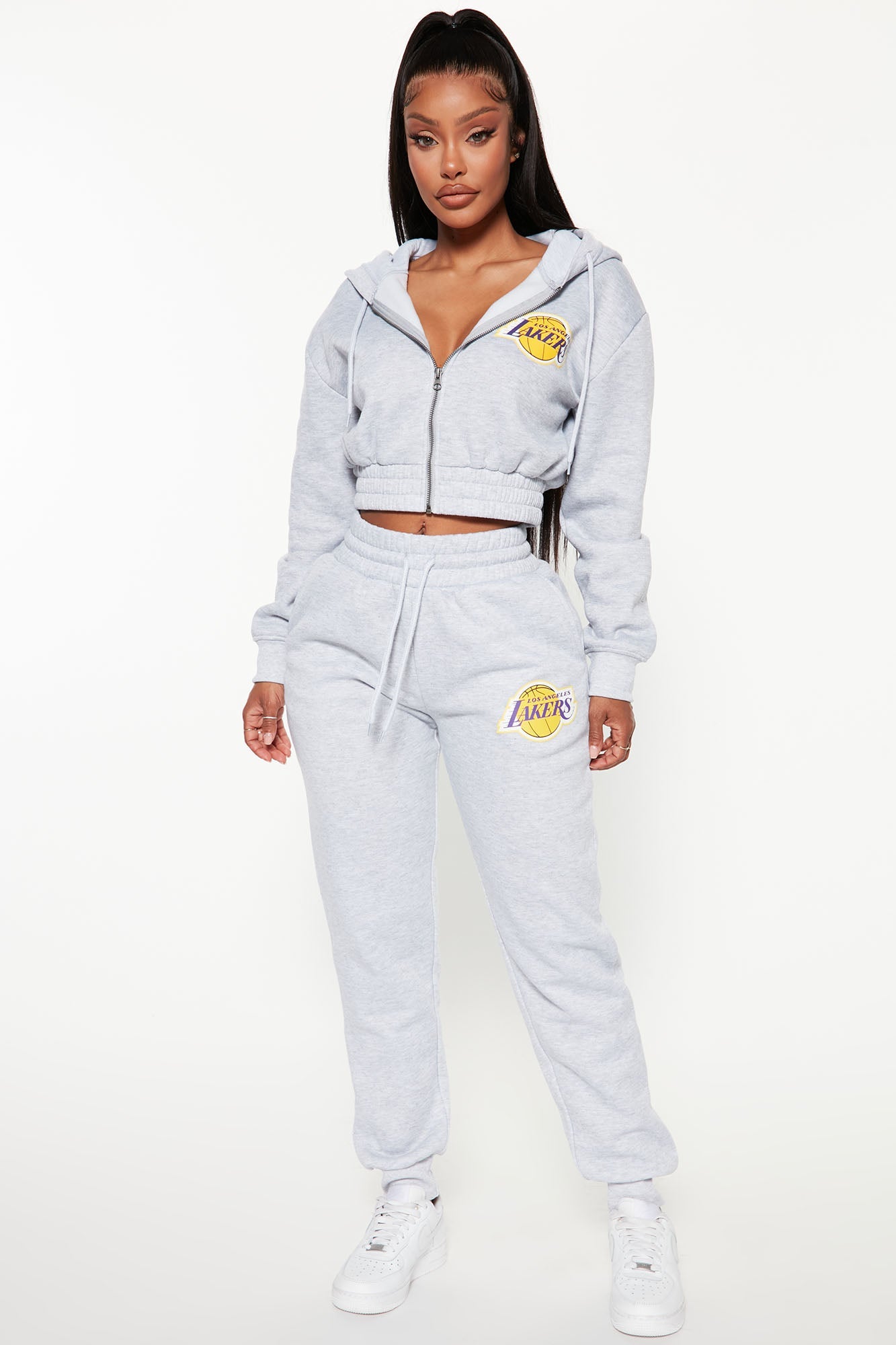 Lakers Set Up Jogger - Heather Grey