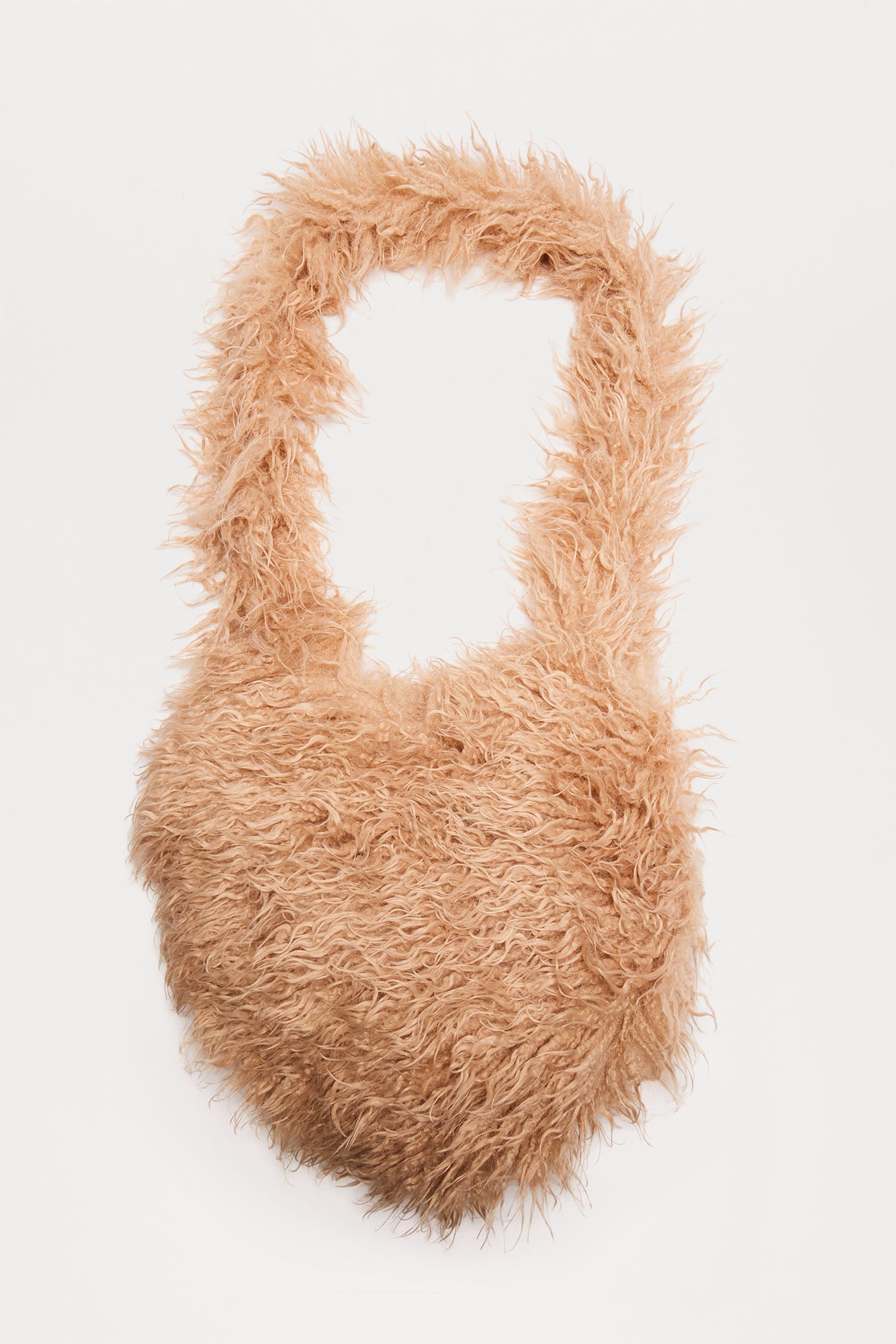 Fur Of Love Crossbody Bag - Nude