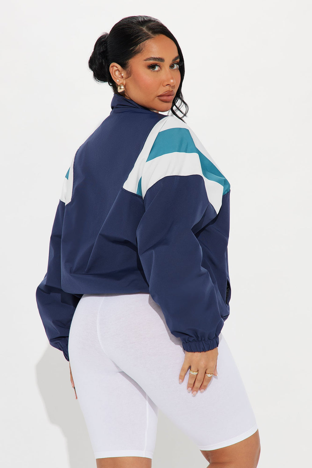 Nothing Like Me Windbreaker - Navy/combo