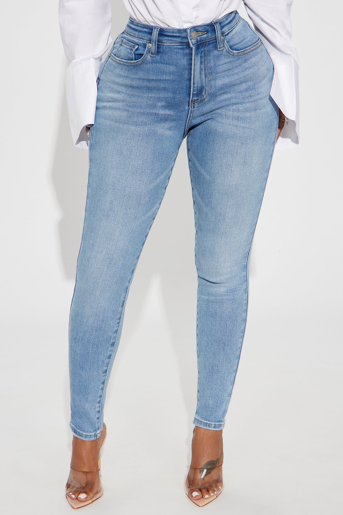 Just Right Sculpting Stretch Skinny Jeans - Medium Wash