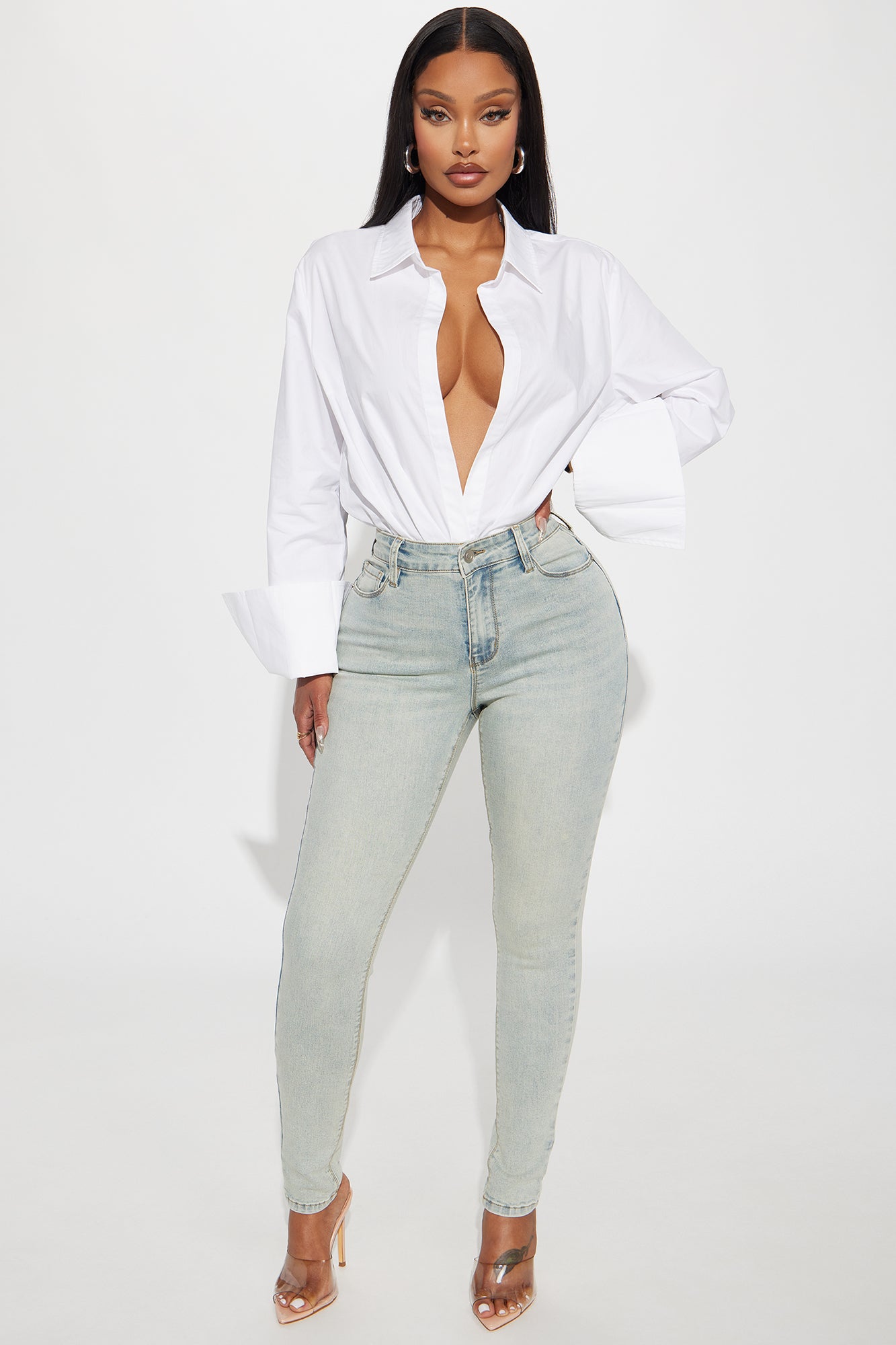 Aria Sculpting Skinny Jeans - Light Wash