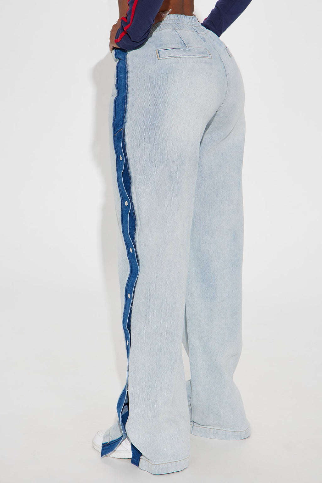 Too Many Chances Waist Tie Wide Leg Jeans - Light Wash