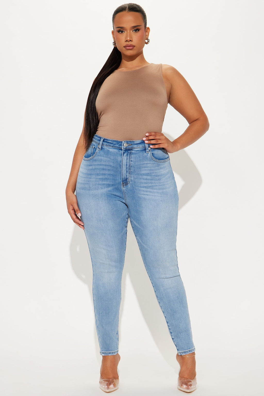 Just Right Sculpting Stretch Skinny Jeans - Medium Wash