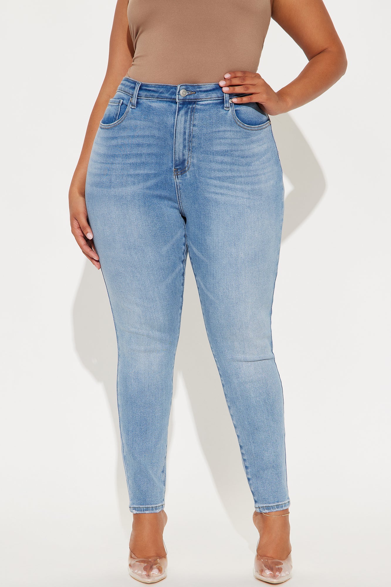 Just Right Sculpting Stretch Skinny Jeans - Medium Wash