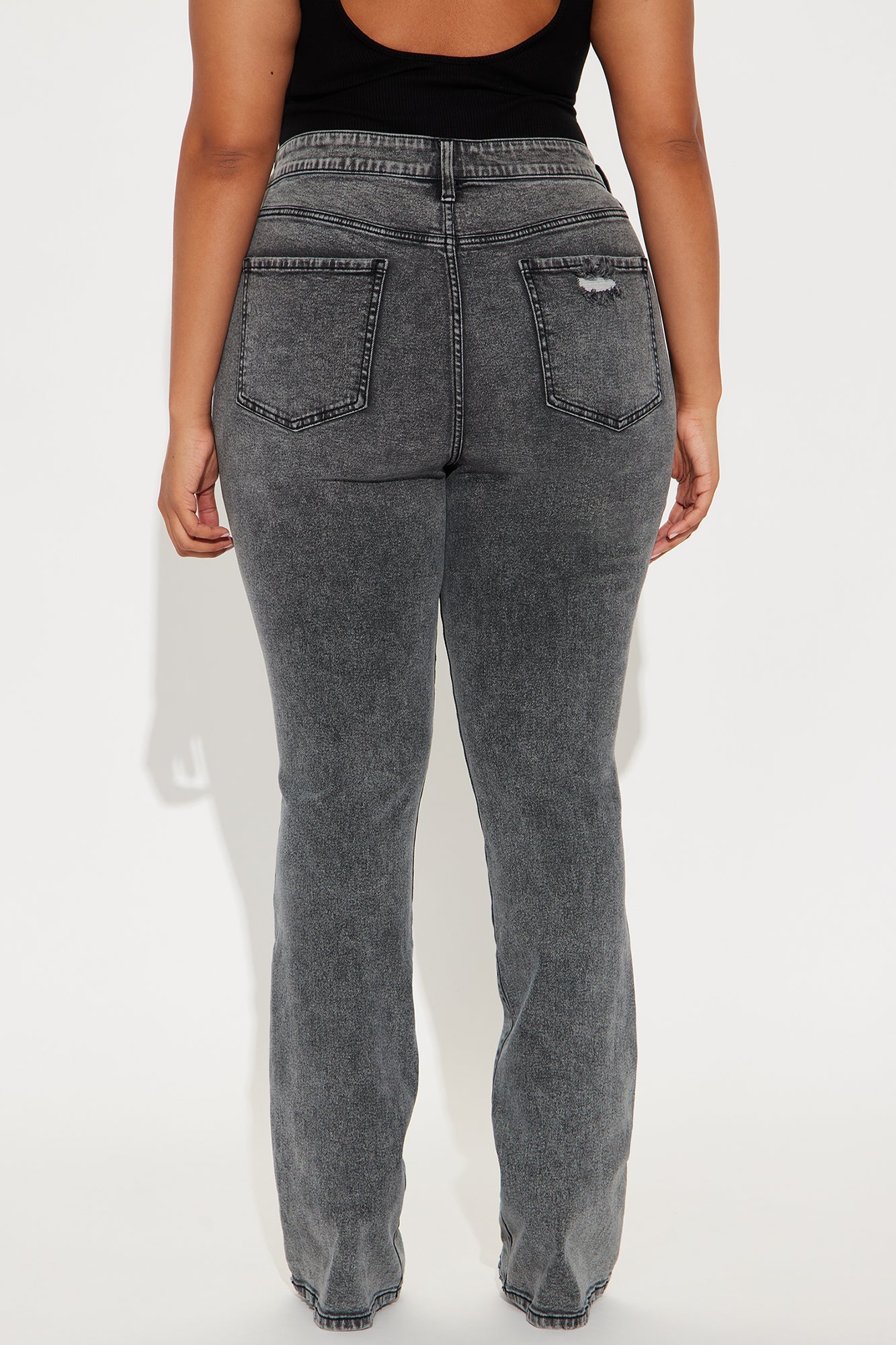 Babetown Bootcut Jeans - Grey