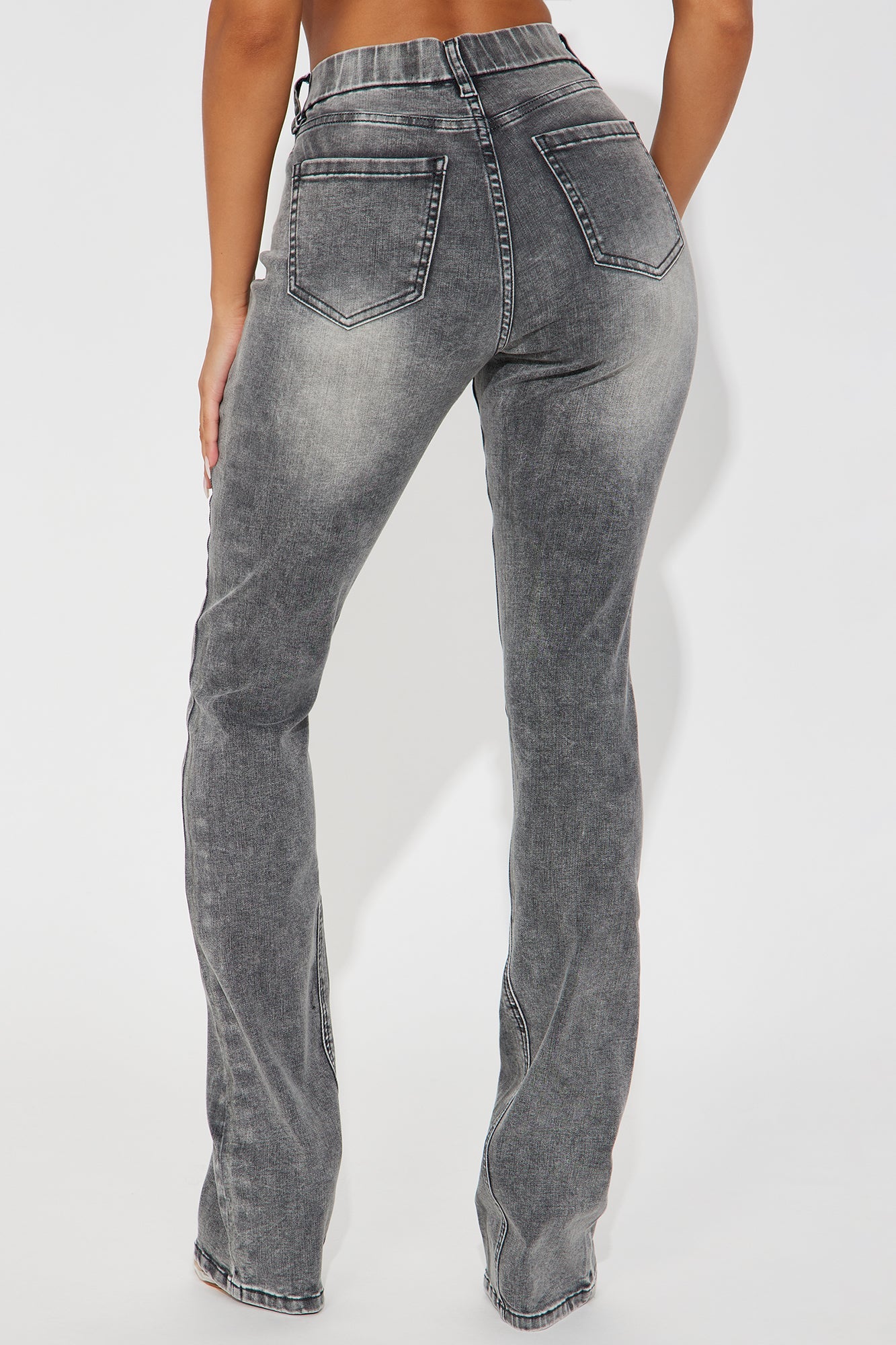 Tall She Stands Out Tummy Control Bootcut Jeans - Grey