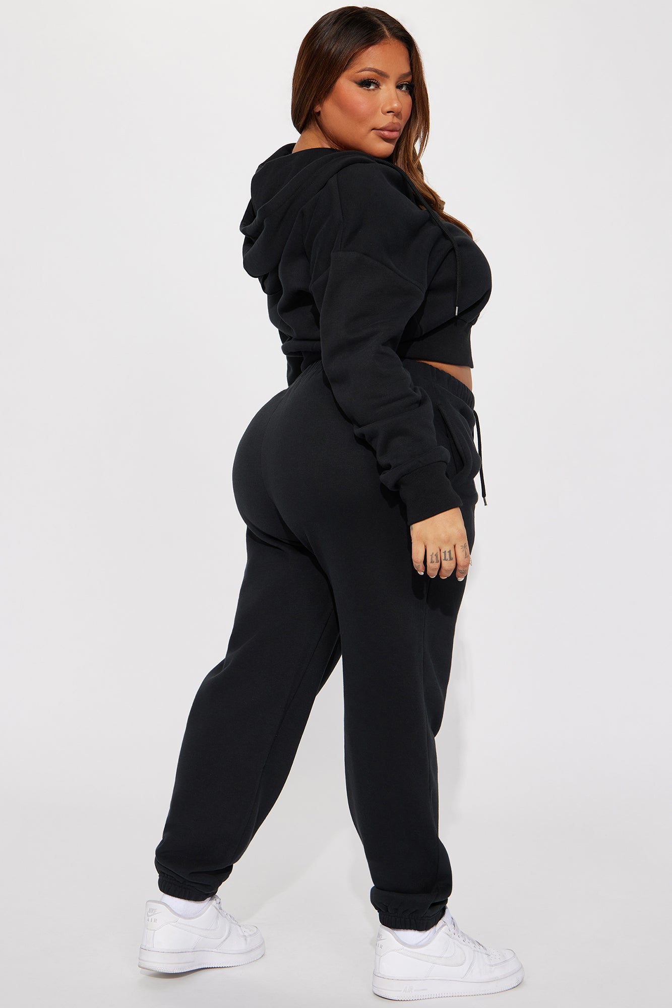 Brianna Jogger Pant Set - Black