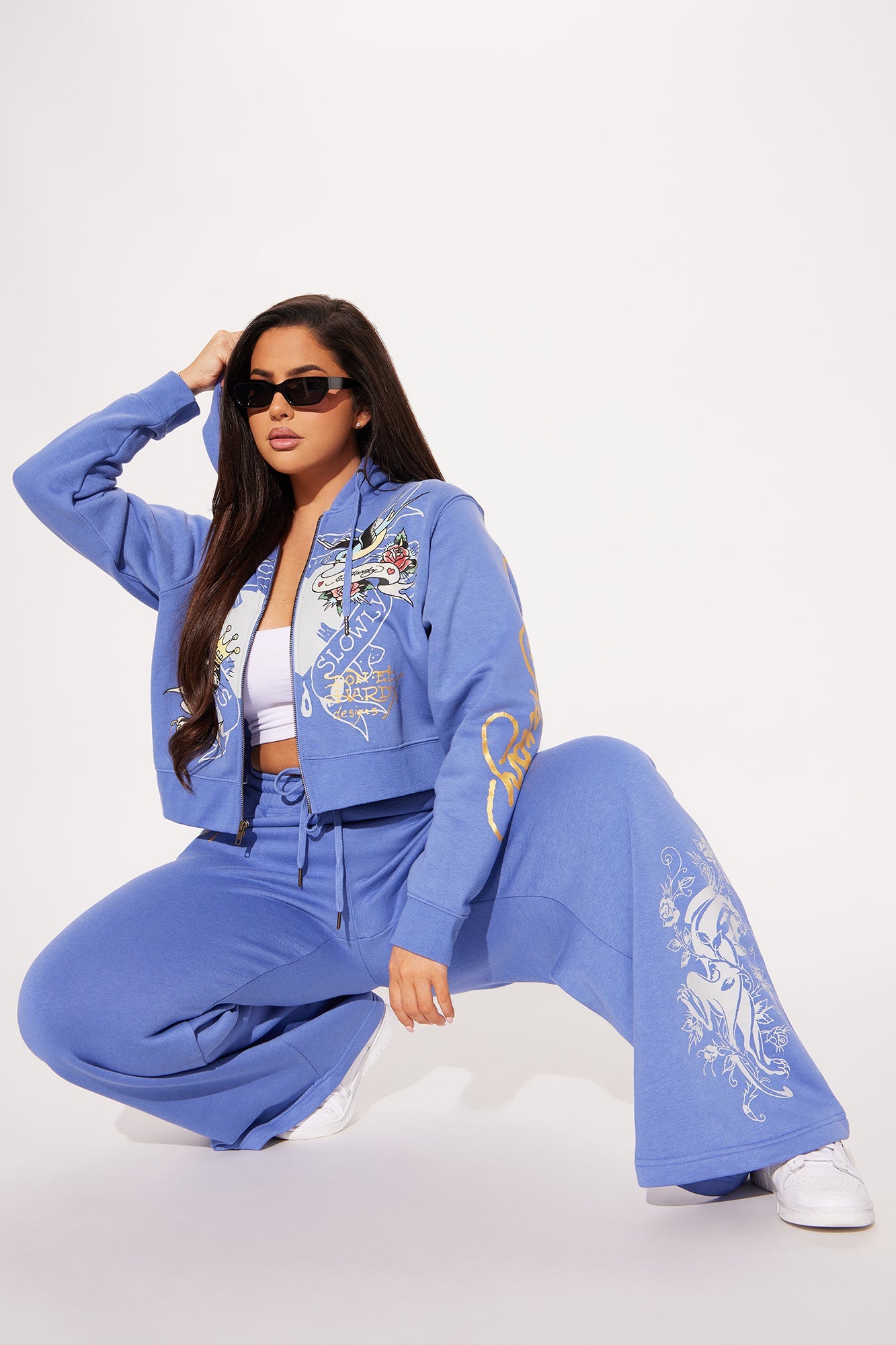 Ed Hardy Free Bird Pant - Blue