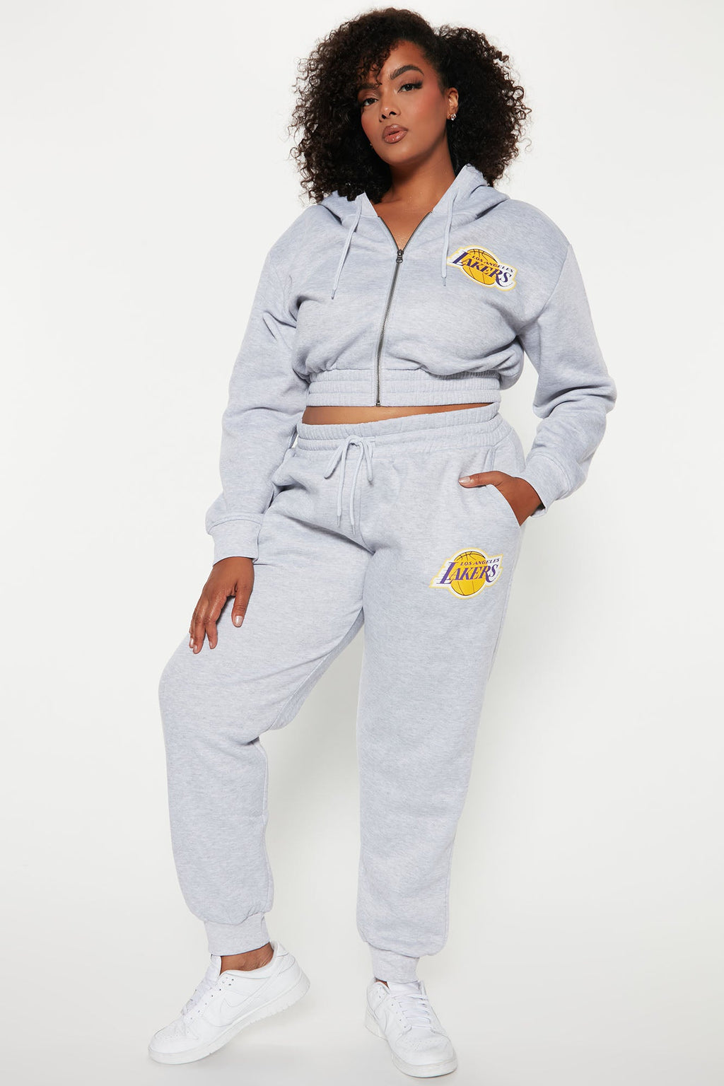 Lakers Set Up Jogger - Heather Grey