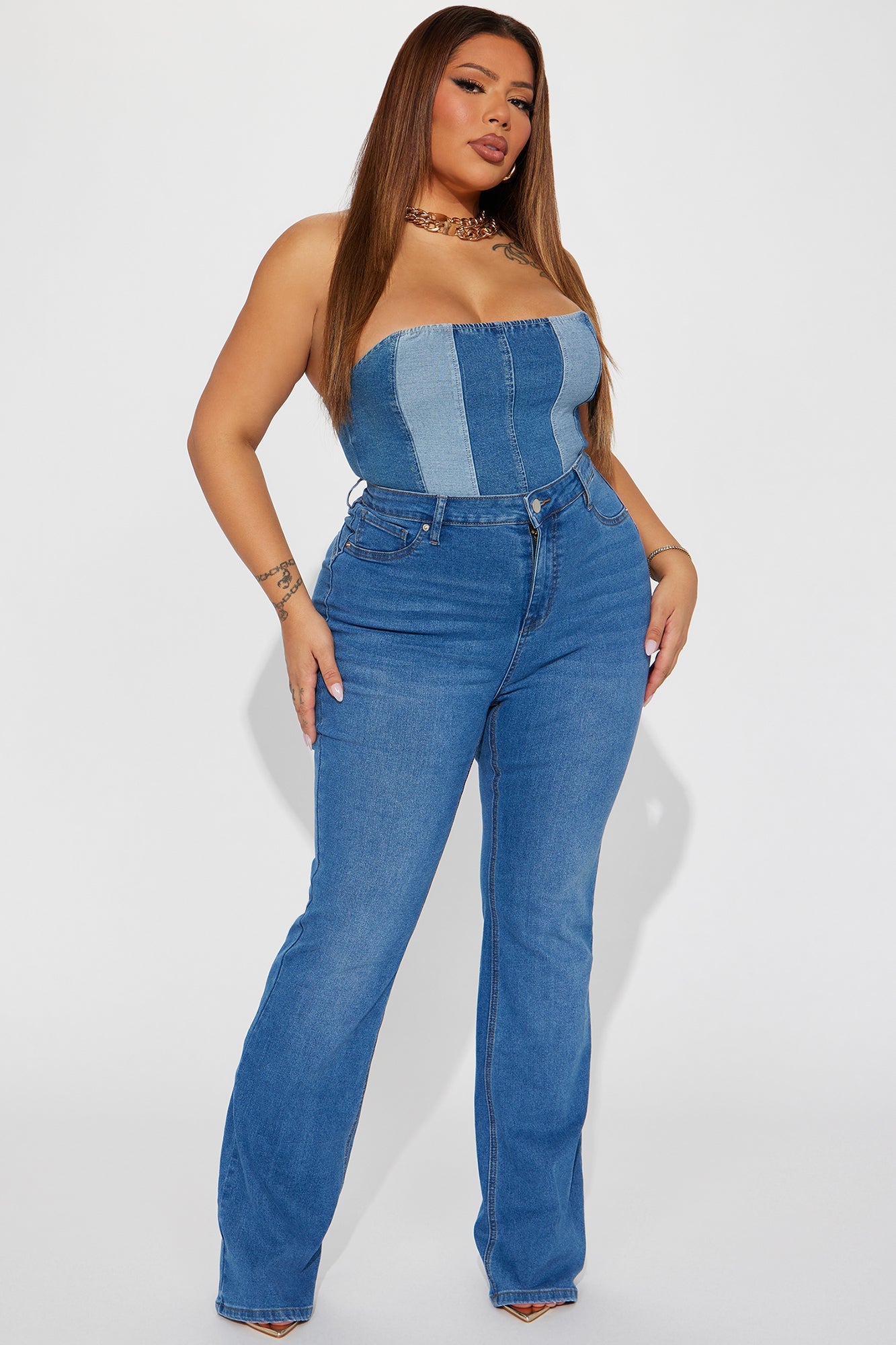 Tucson Booty Lifting Stretch Bootcut Jeans - Medium Wash