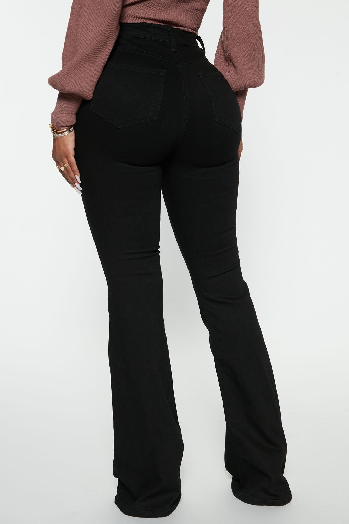Deep In My Soul Flare Jeans - Black