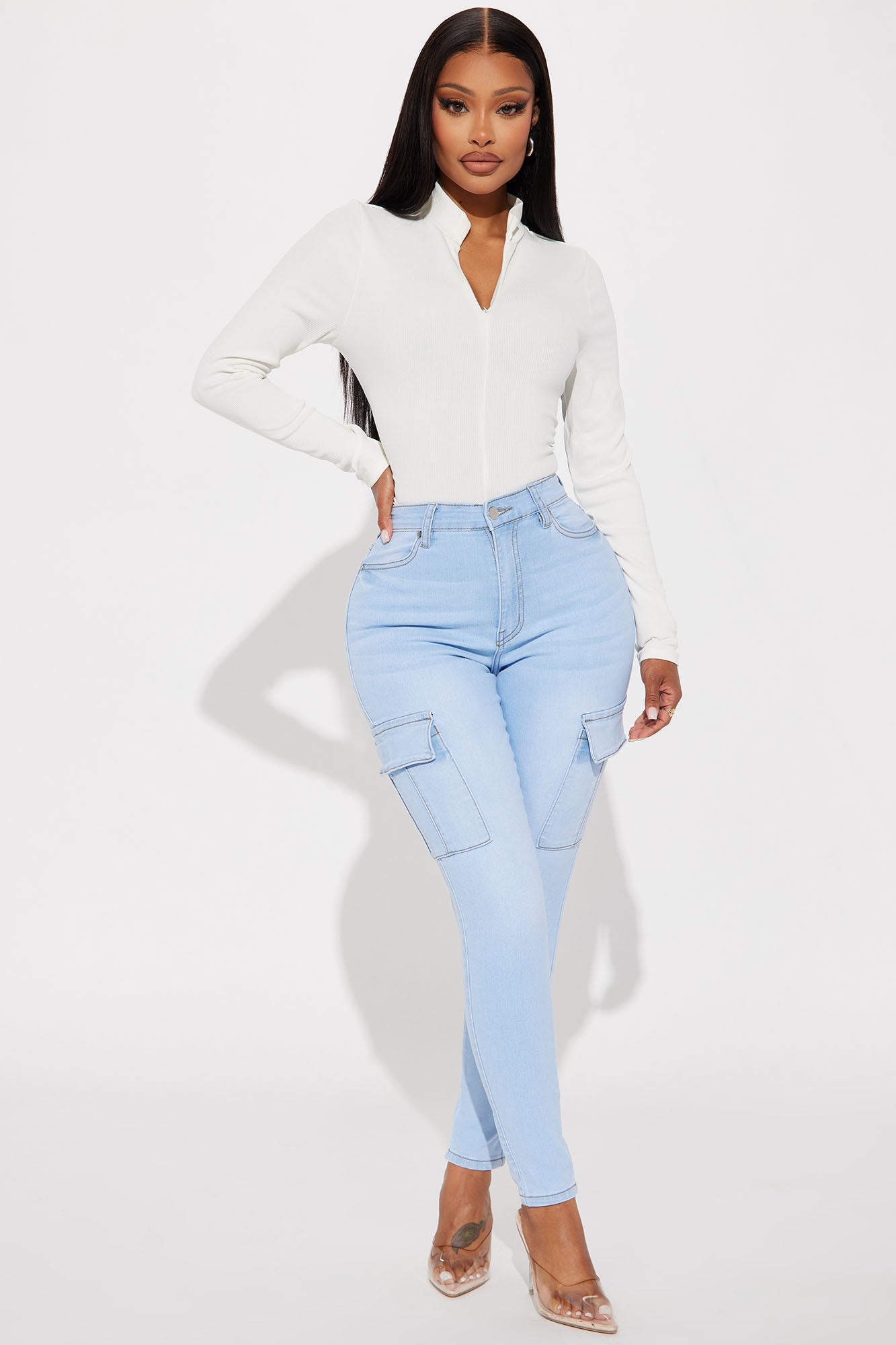 Melanie Ribbed Bodysuit - Off White