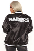 Running Back Raiders Varsity Jacket - Black