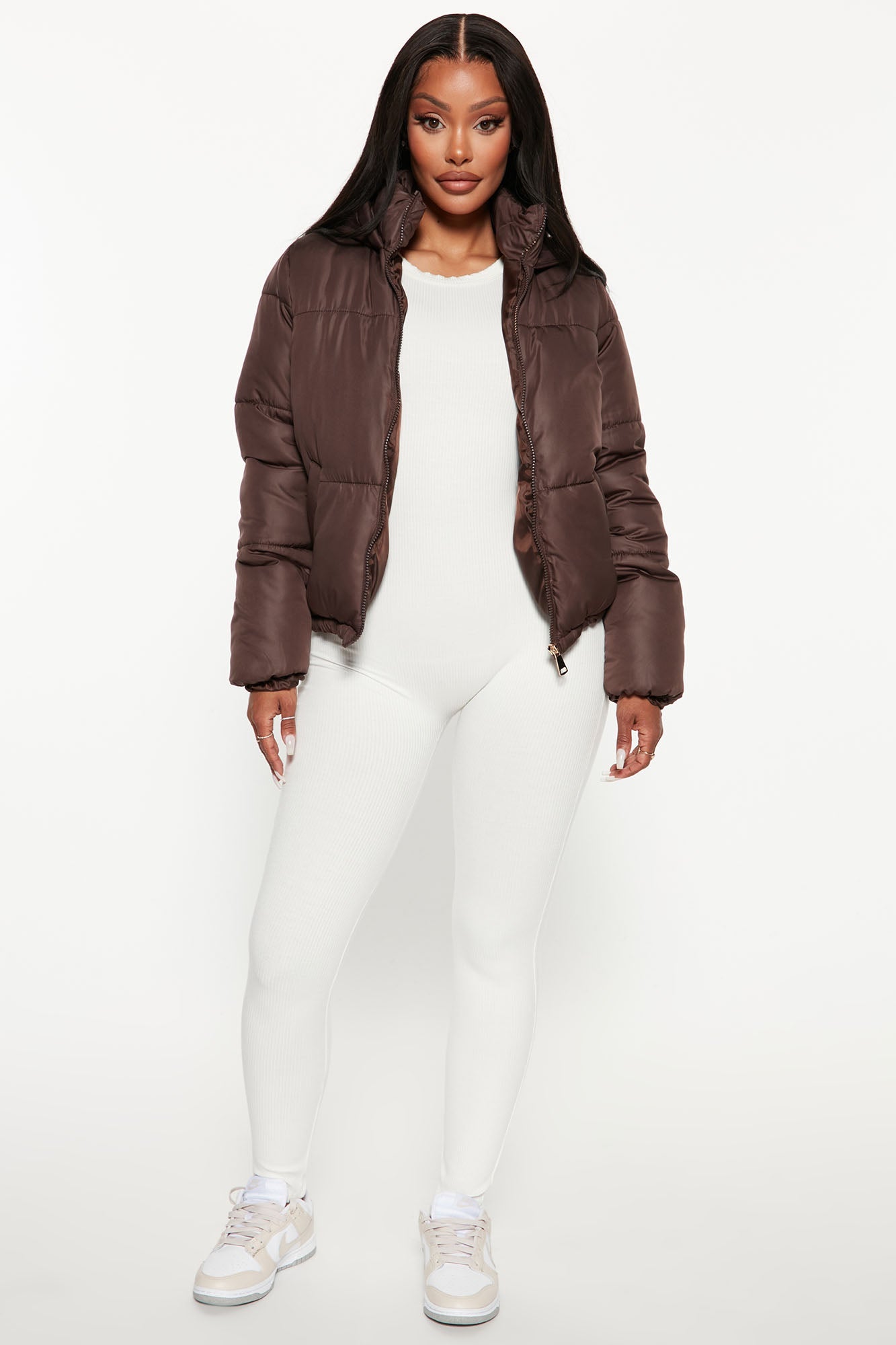 Don't Rain On My Puffer Jacket - Chocolate