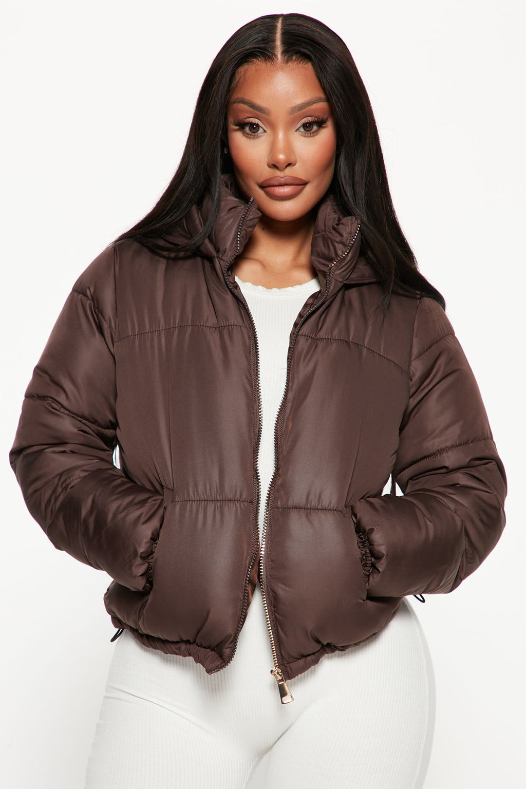 Don't Rain On My Puffer Jacket - Chocolate