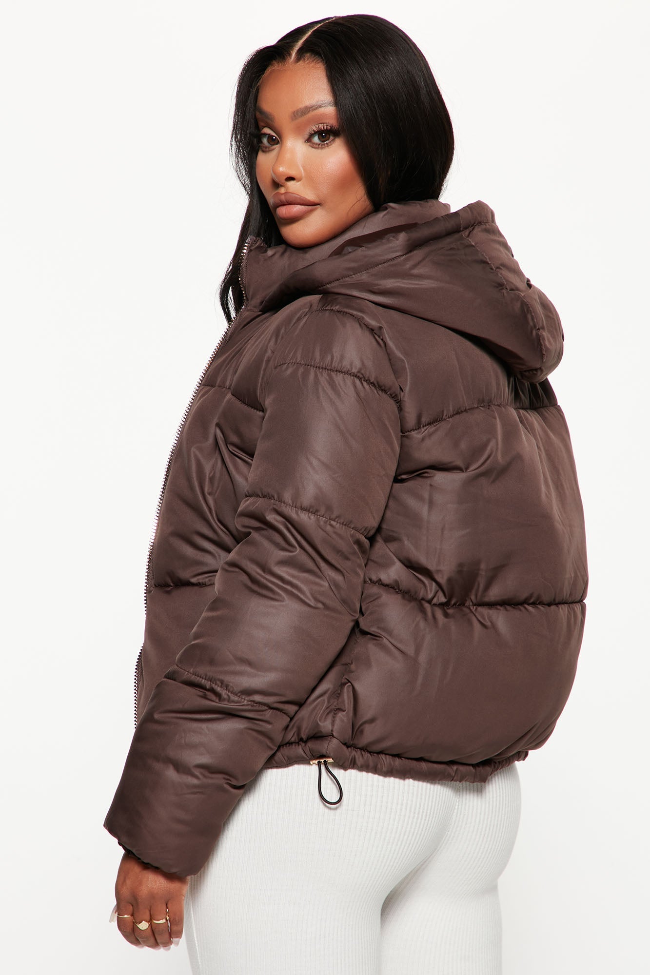 Don't Rain On My Puffer Jacket - Chocolate