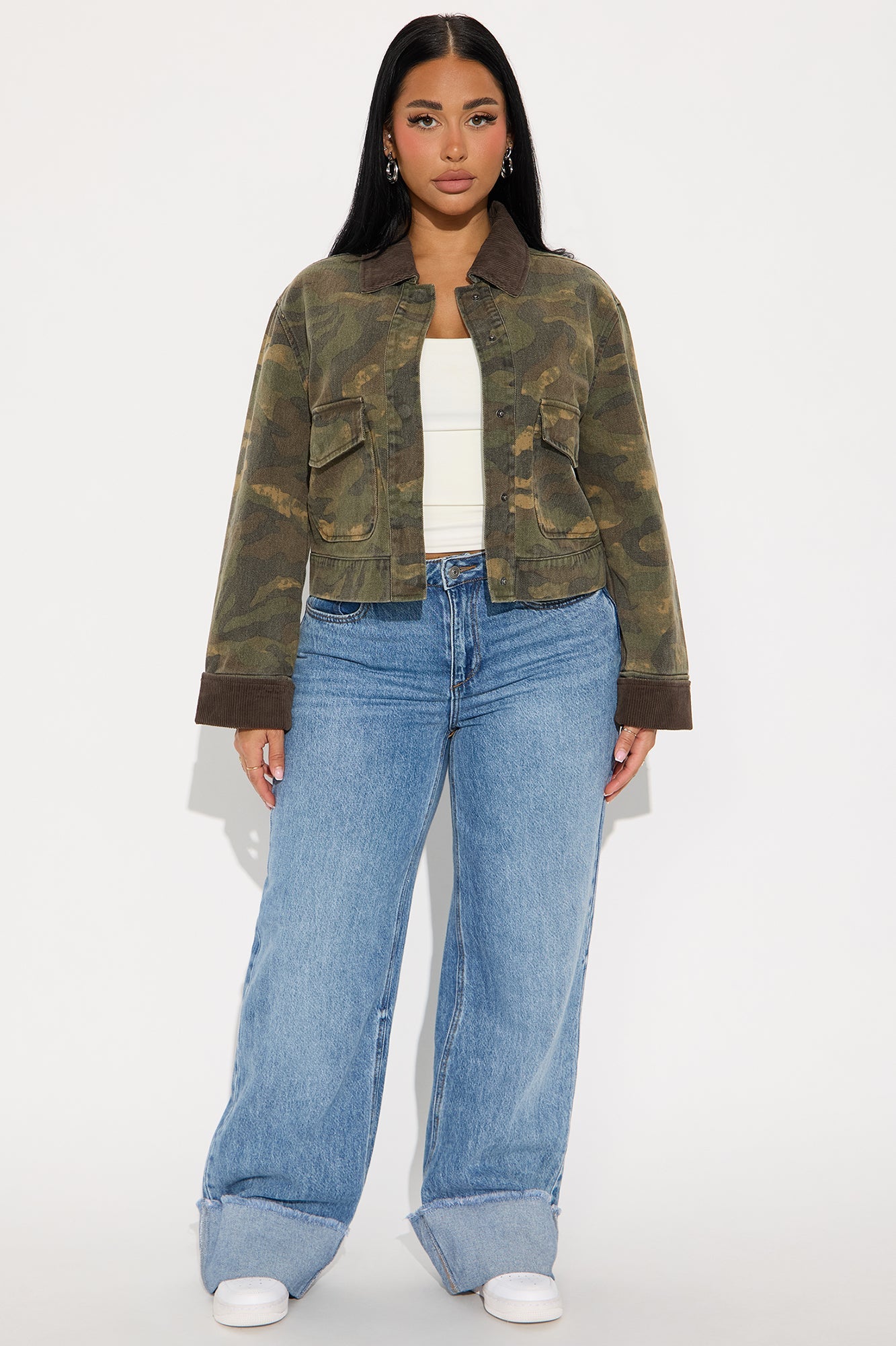 Urban Camo Twill Trucker Jacket - Camouflage