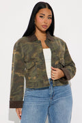 Urban Camo Twill Trucker Jacket - Camouflage