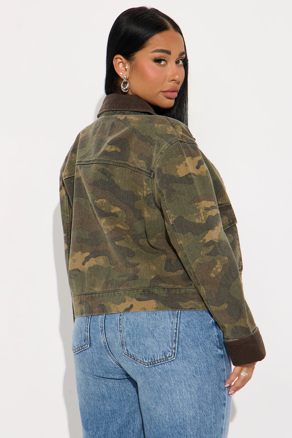 Urban Camo Twill Trucker Jacket - Camouflage