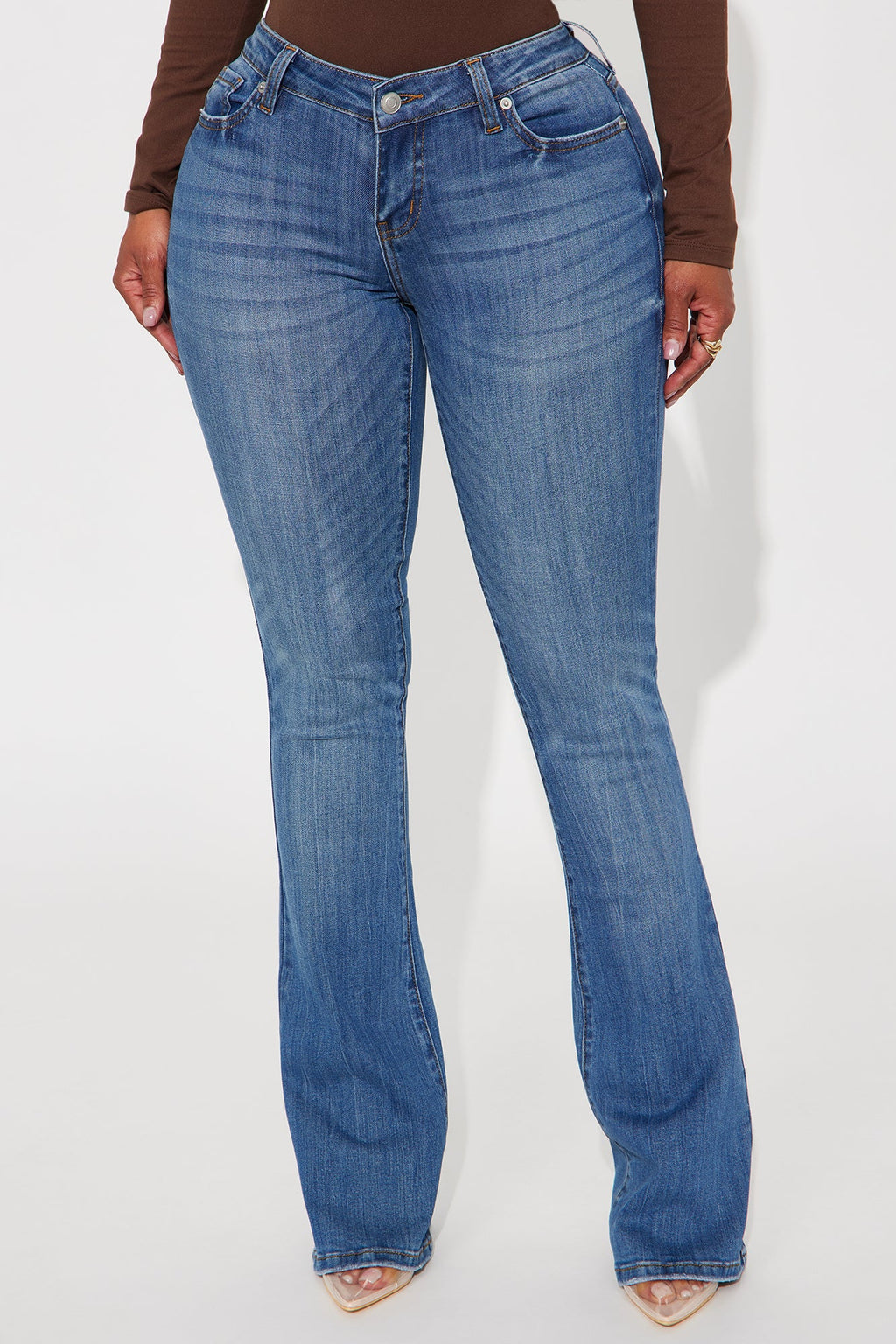 Out Of My Way Low Rise Bootcut Jean - Medium Wash