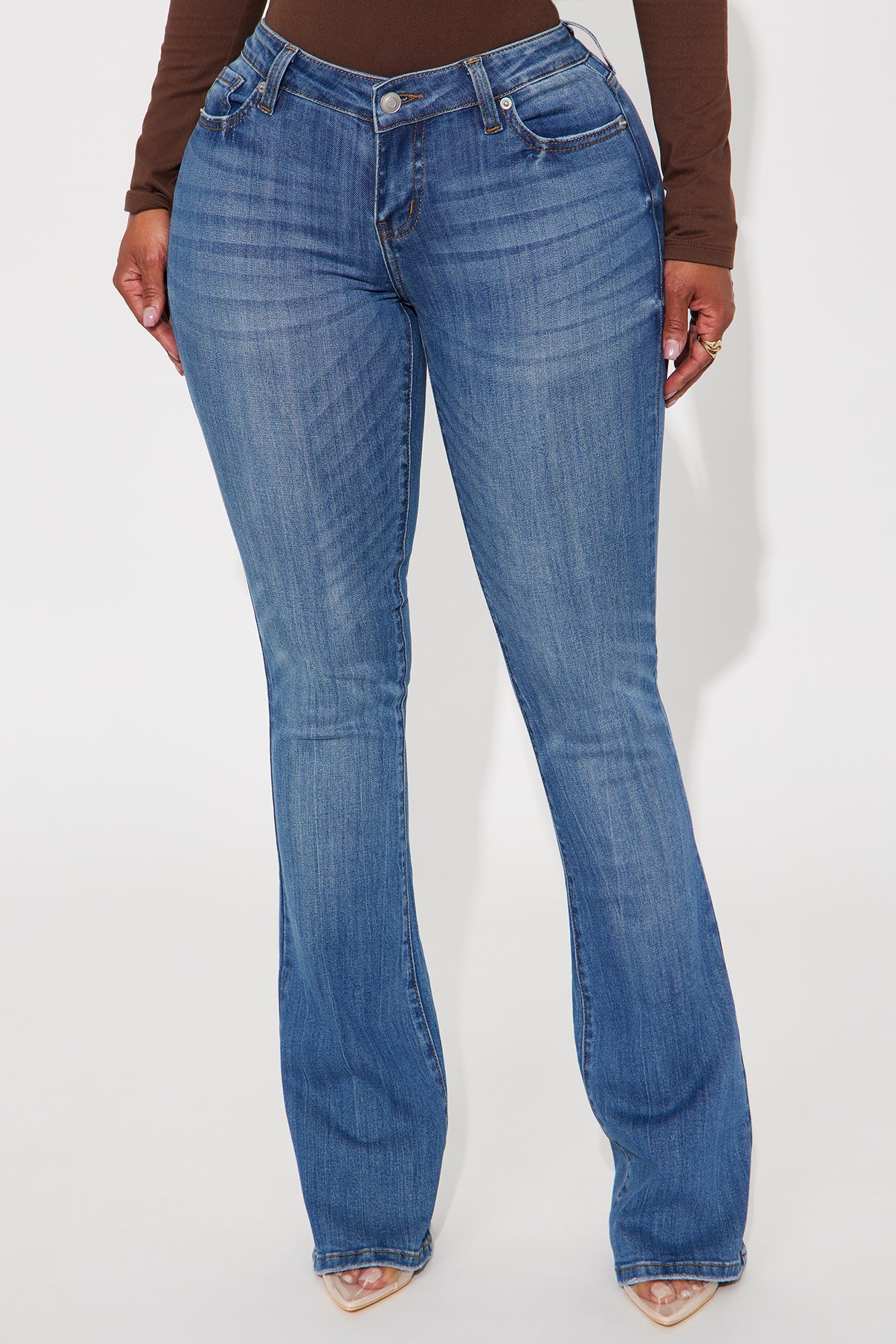 Out Of My Way Low Rise Bootcut Jean - Medium Wash