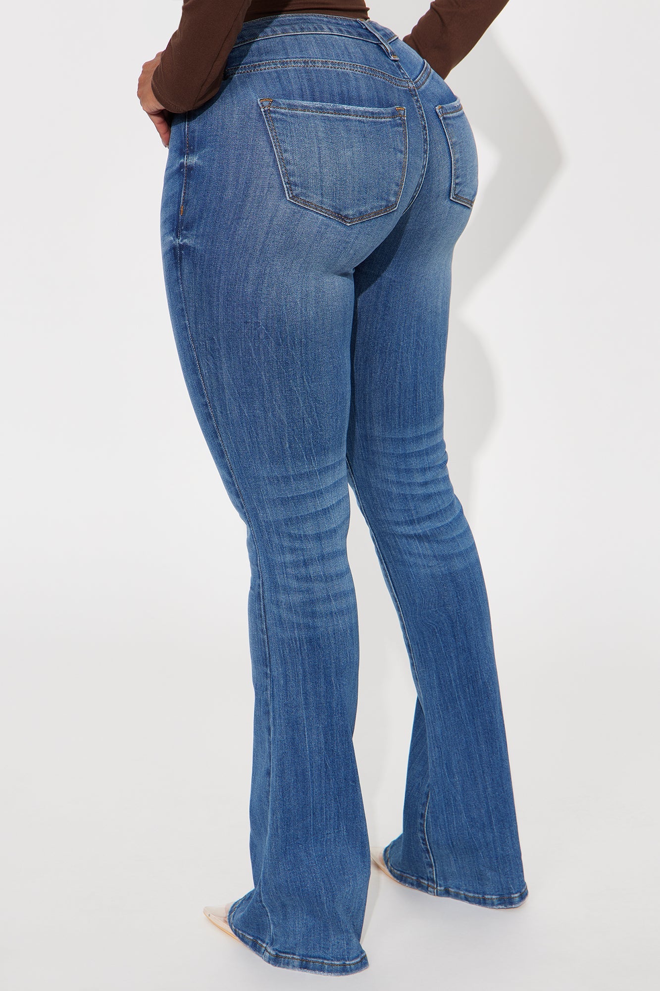 Out Of My Way Low Rise Bootcut Jean - Medium Wash