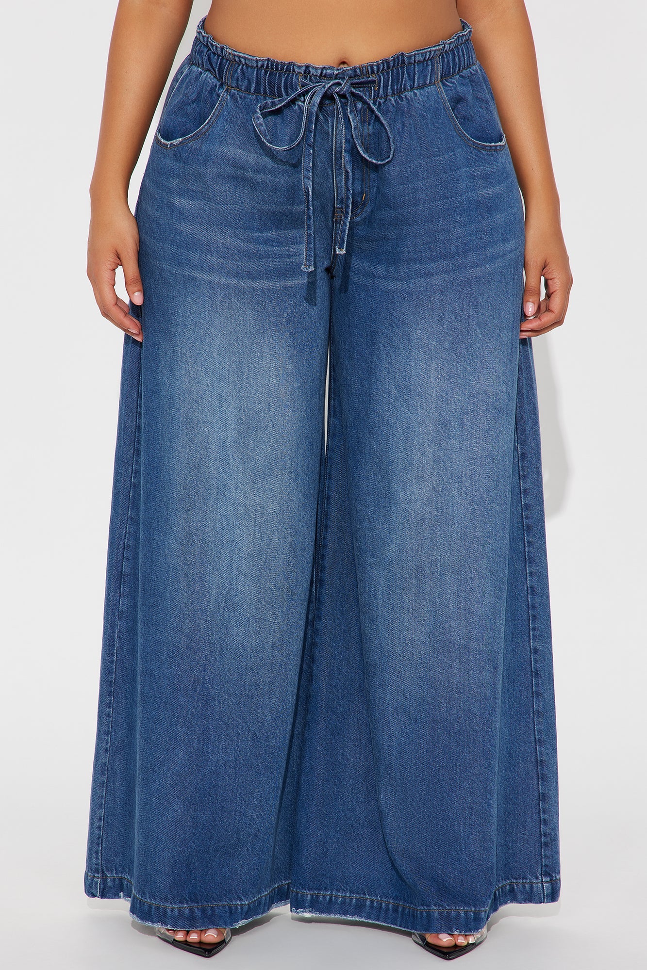 Brunswick Drapey Jeans - Dark Wash