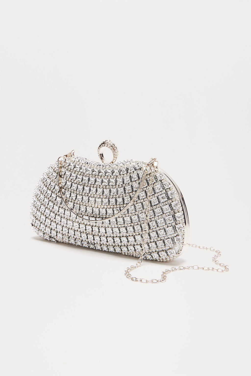 Clear Conscience Clutch - Silver
