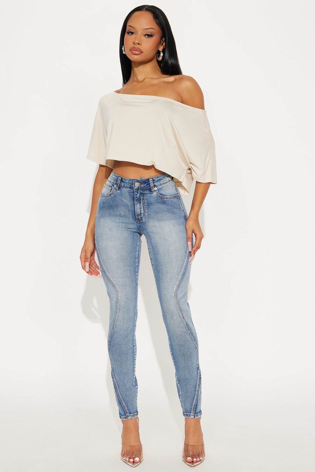 Miraloma Mid Rise Skinny Jeans - Medium Wash