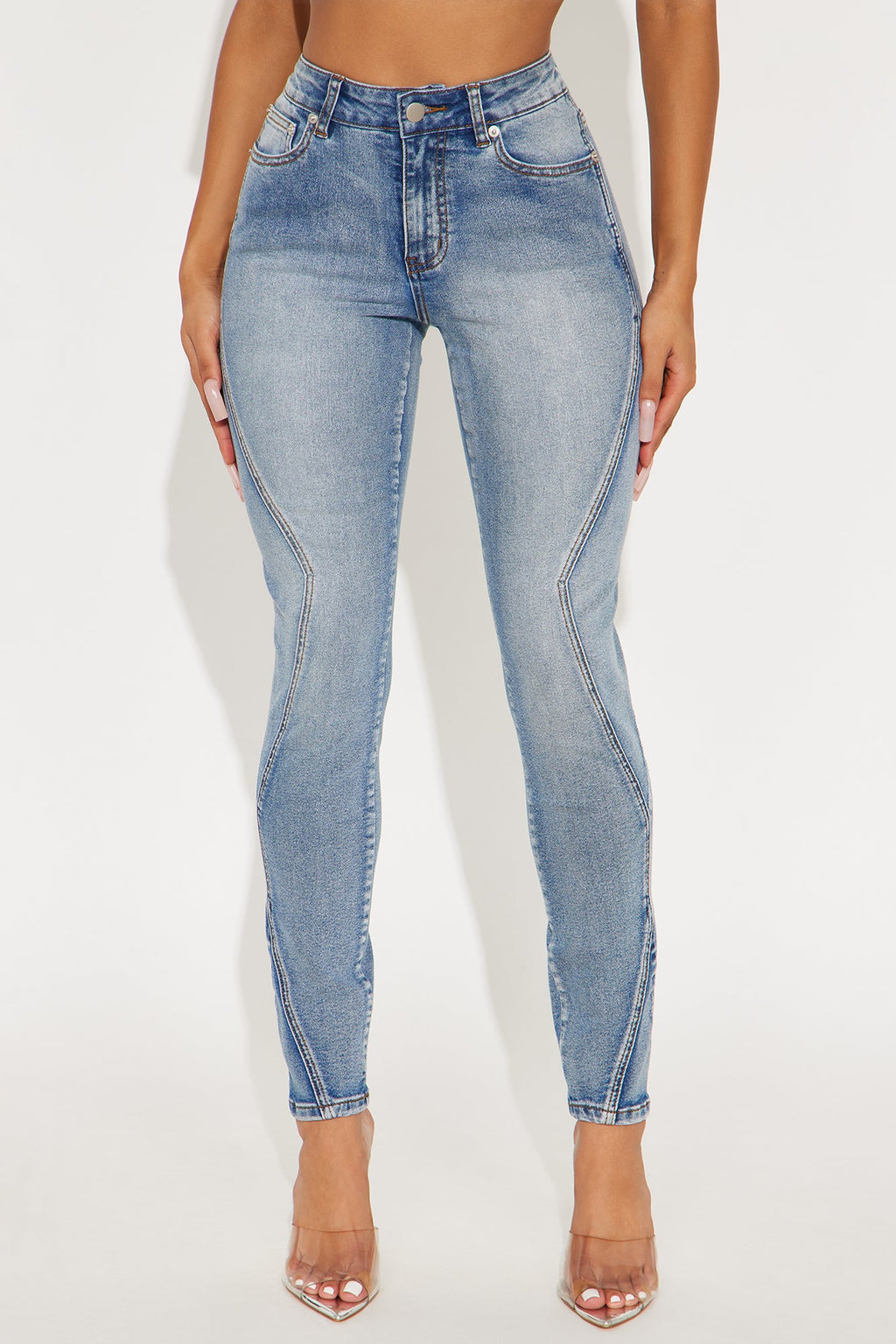 Miraloma Mid Rise Skinny Jeans - Medium Wash