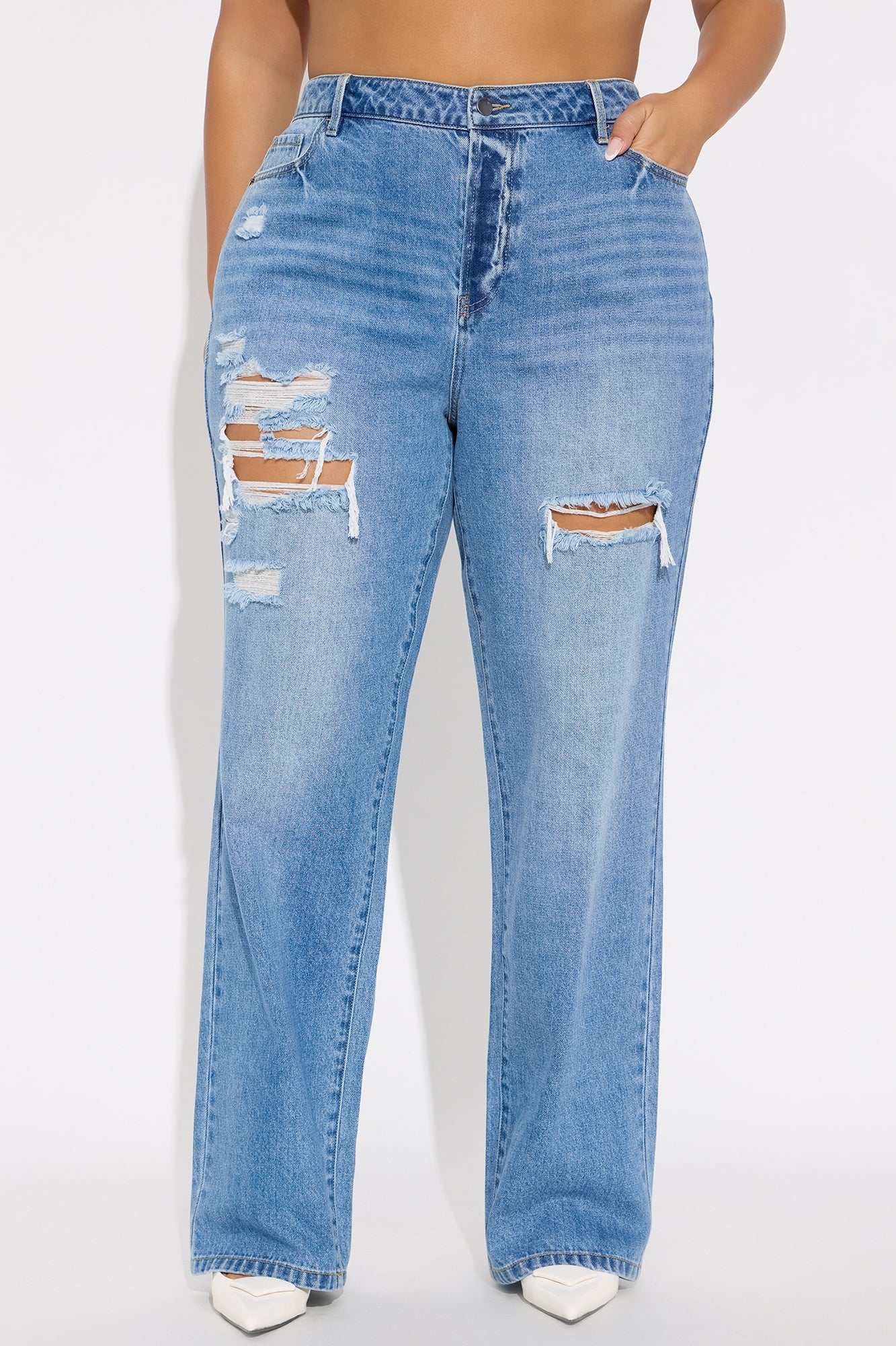 Girl Crush 90's Dad Jeans - Medium Wash
