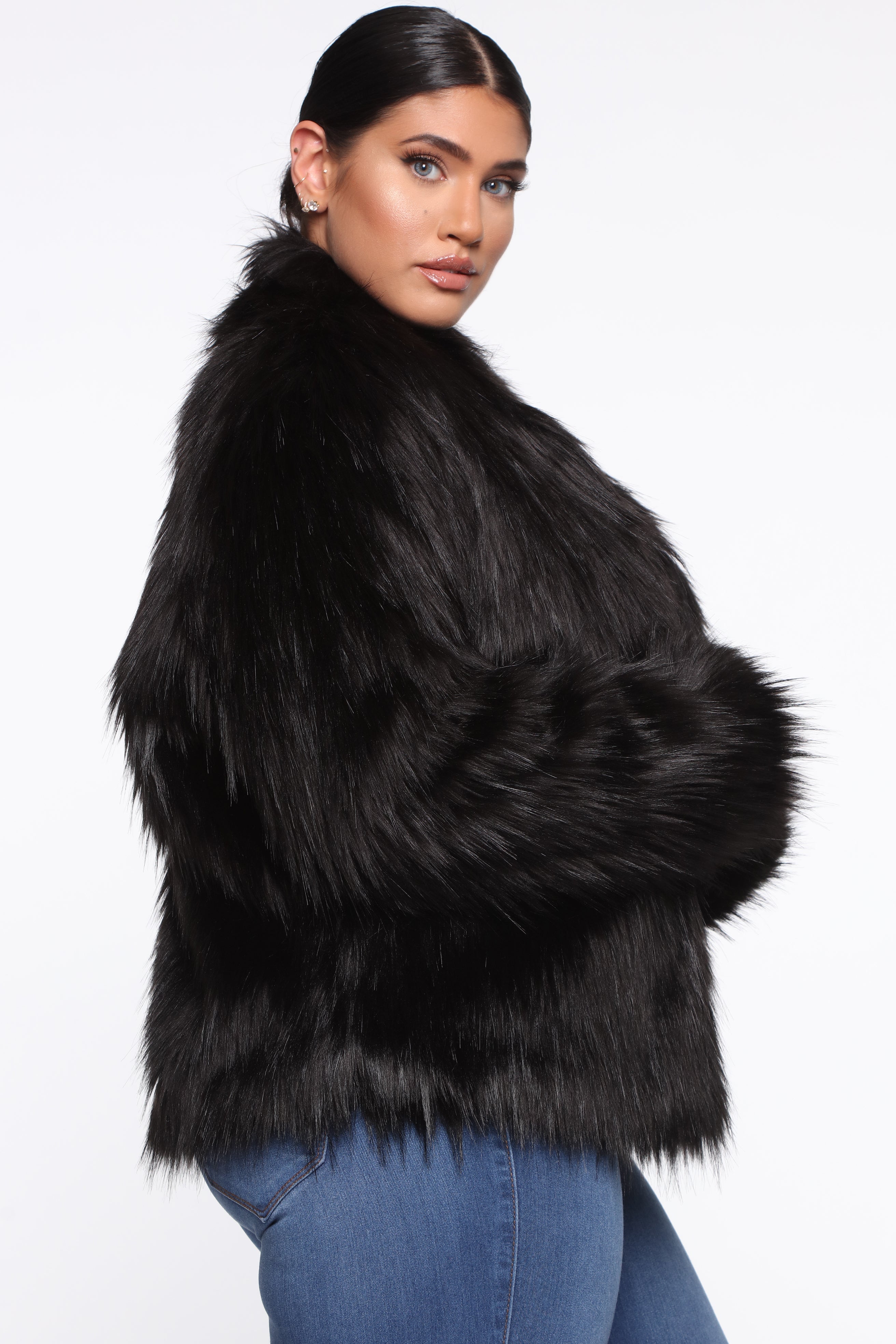 Fernanda Fur Coat - Black
