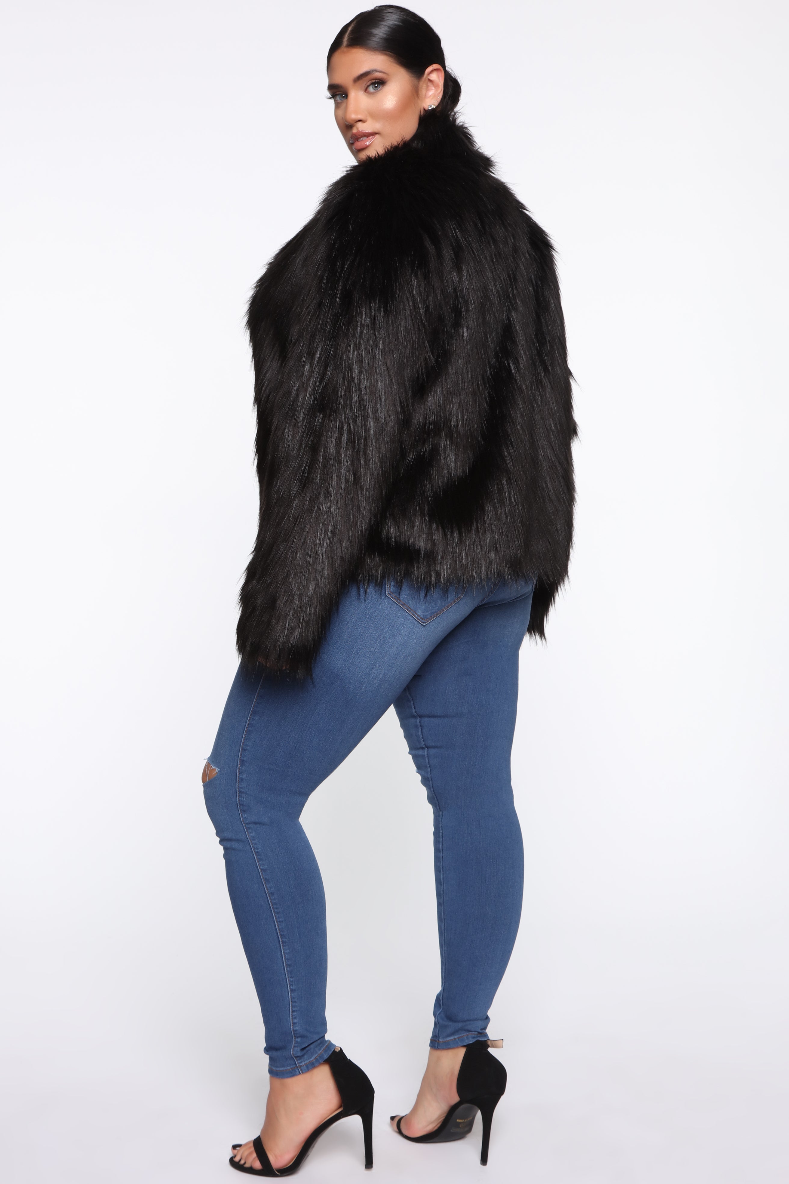 Fernanda Fur Coat - Black