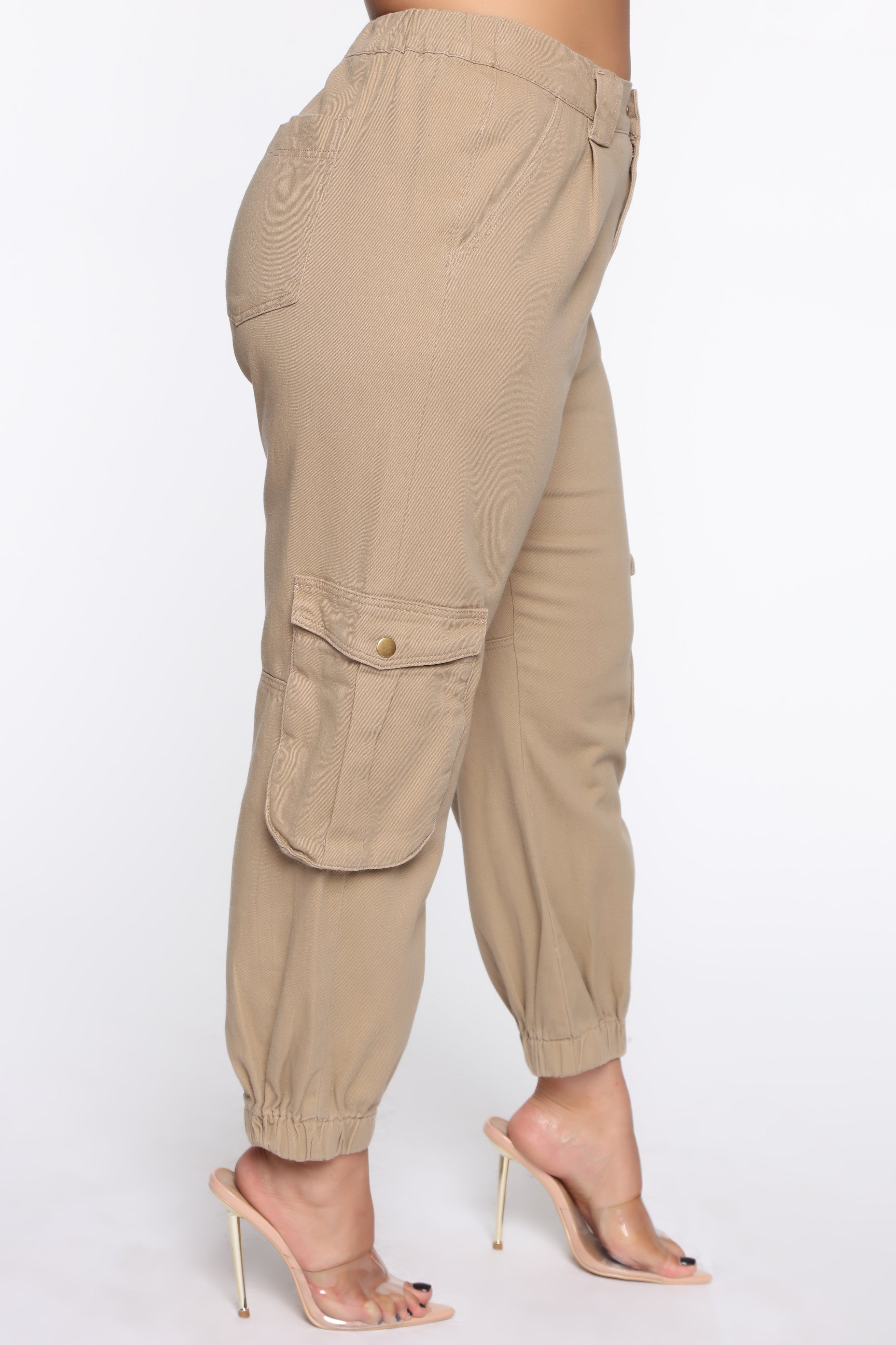 Leslie Cargo Joggers - Khaki