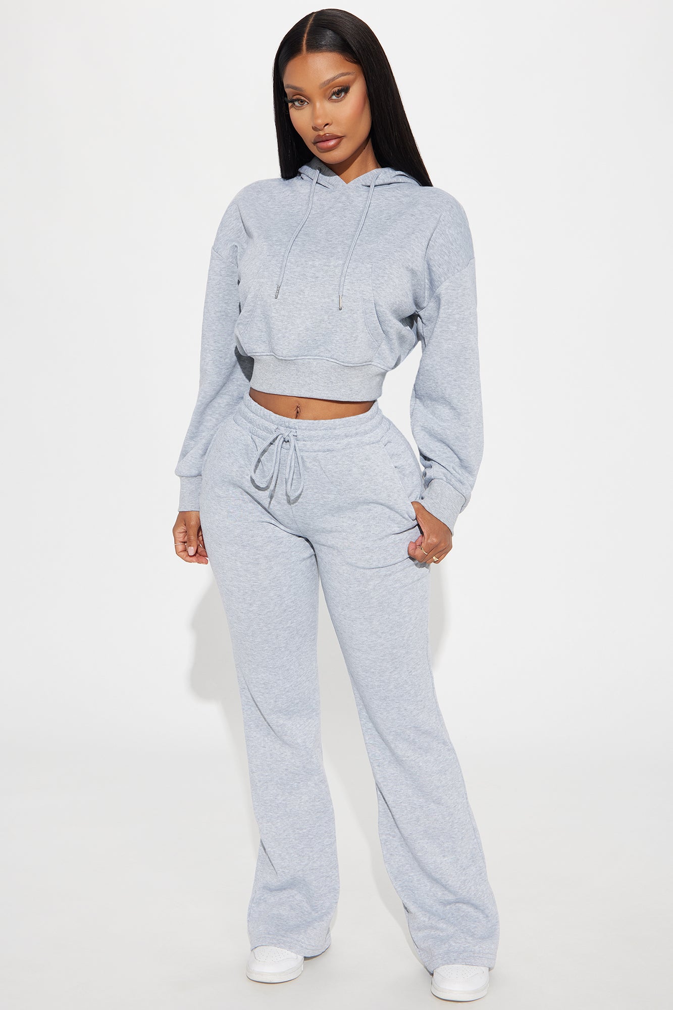 Candice Lounge Hoodie - Heather Grey