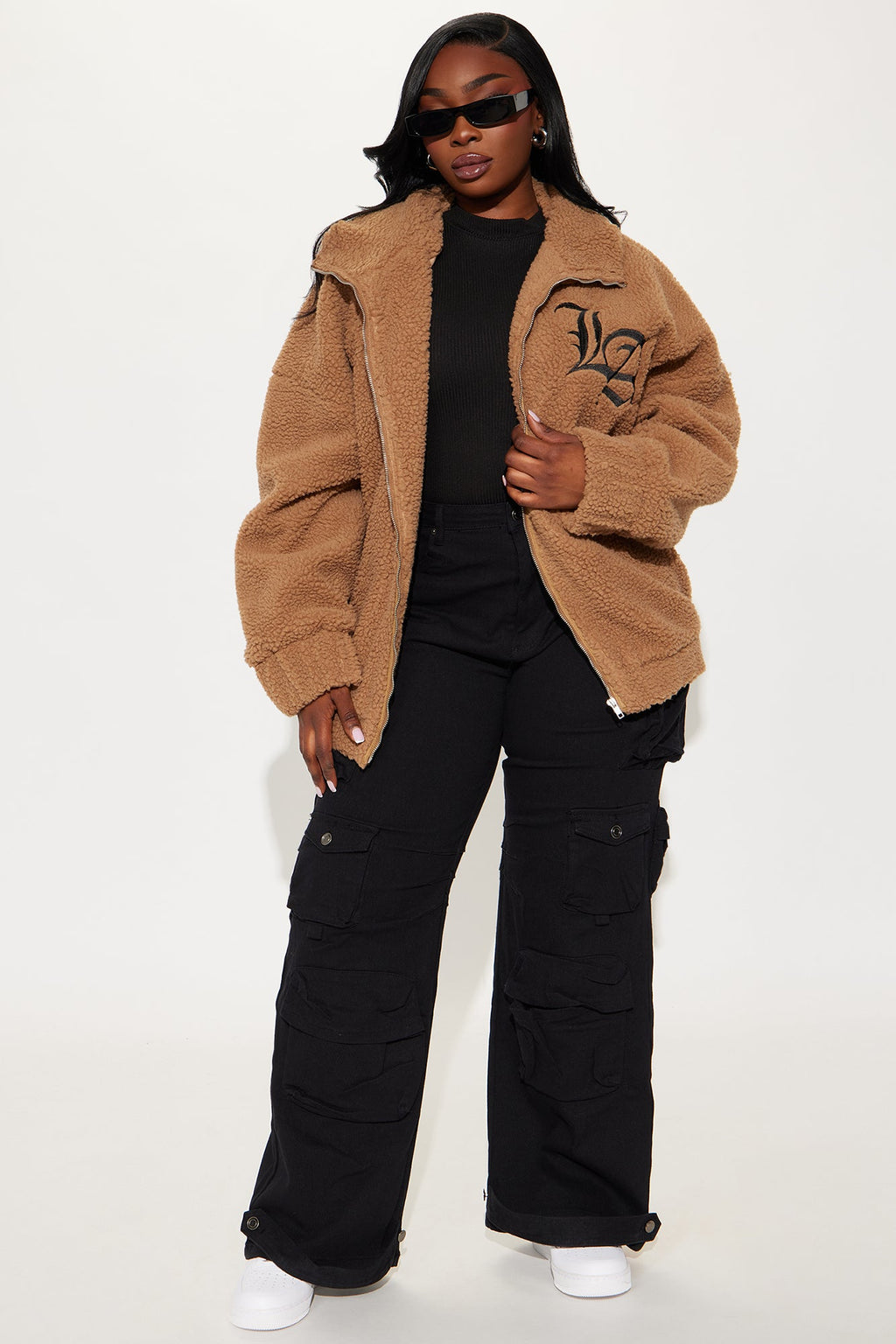 Los Angeles Worldwide Varsity Jacket - Taupe