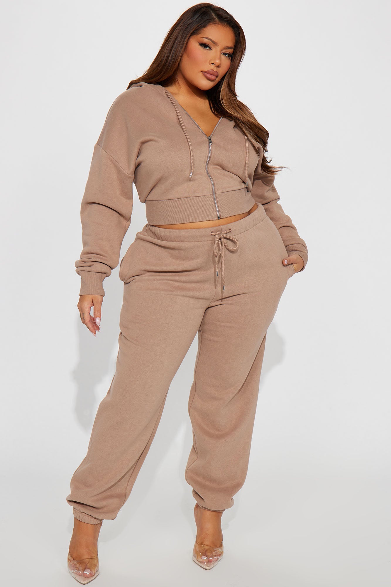 Brianna Jogger Pant Set - Mocha