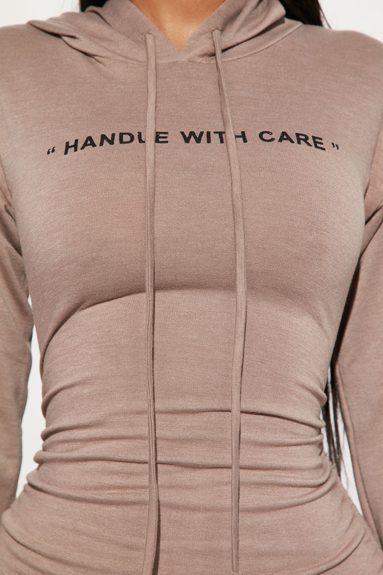 Handle With Care Sweater Mini Dress - Mocha