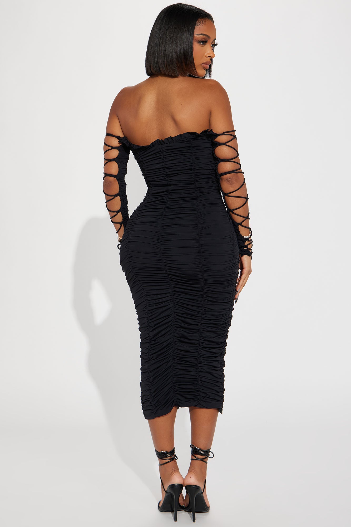 Time to Slay Midi Dress - Black