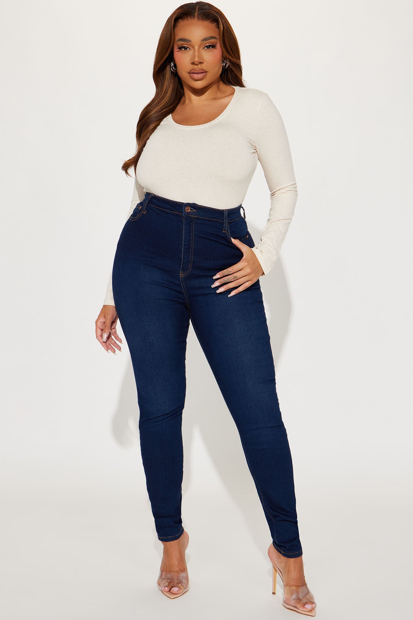 Briana Long Sleeve Top - Oatmeal